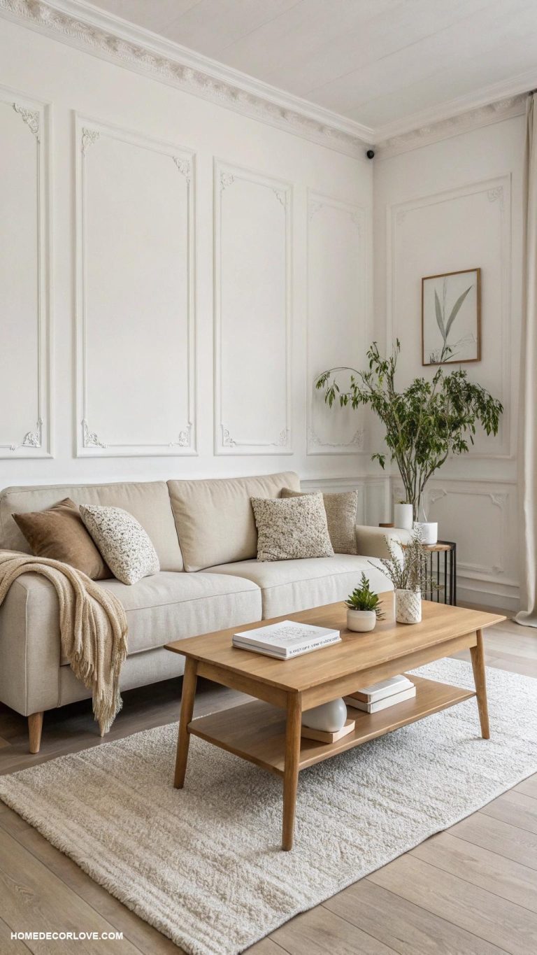 apartment living room Keep the decor minimal and clutter free
