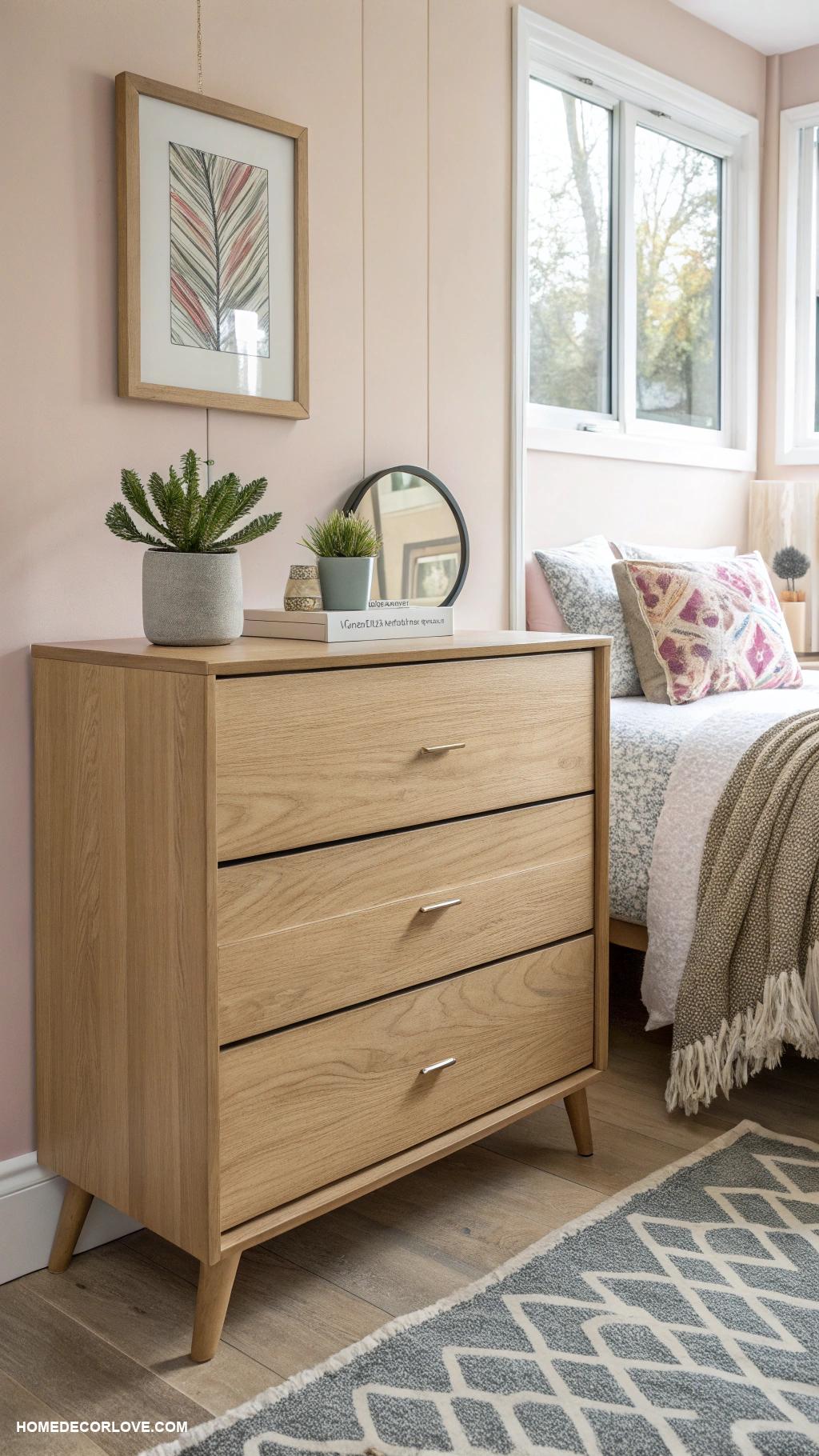 bedroom ideas for small rooms Select a compact dresser design