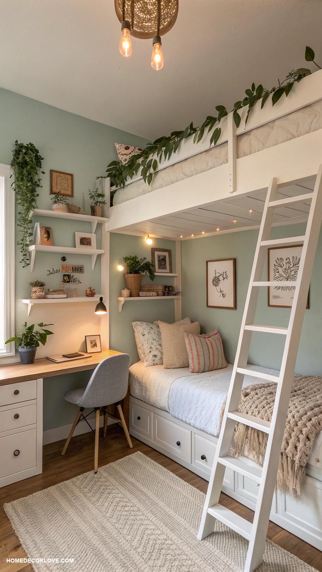 bedroom ideas for small rooms Utilize vertical space effectively