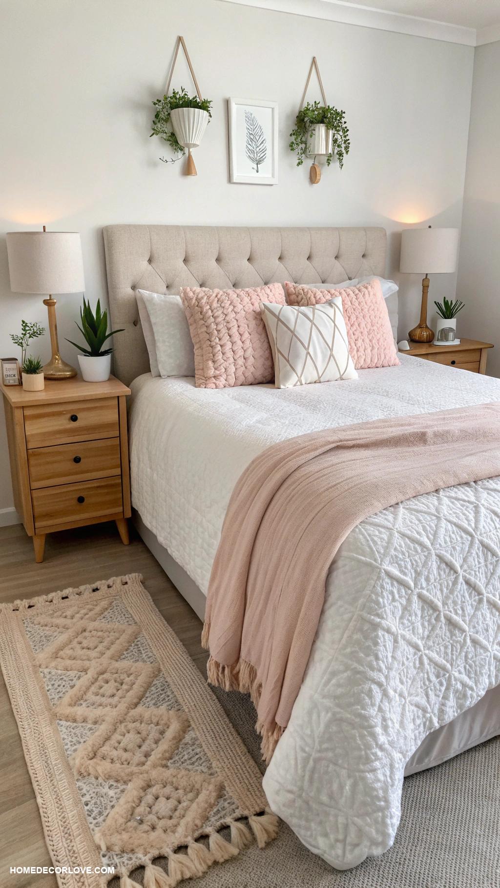 bedroom refresh ideas Change bedding to a lighter fabric