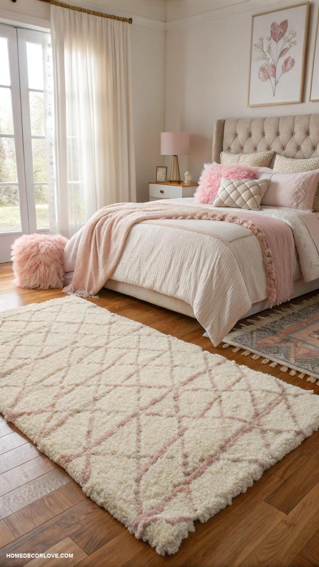 cozy bedroom ideas Utilize plush area rugs