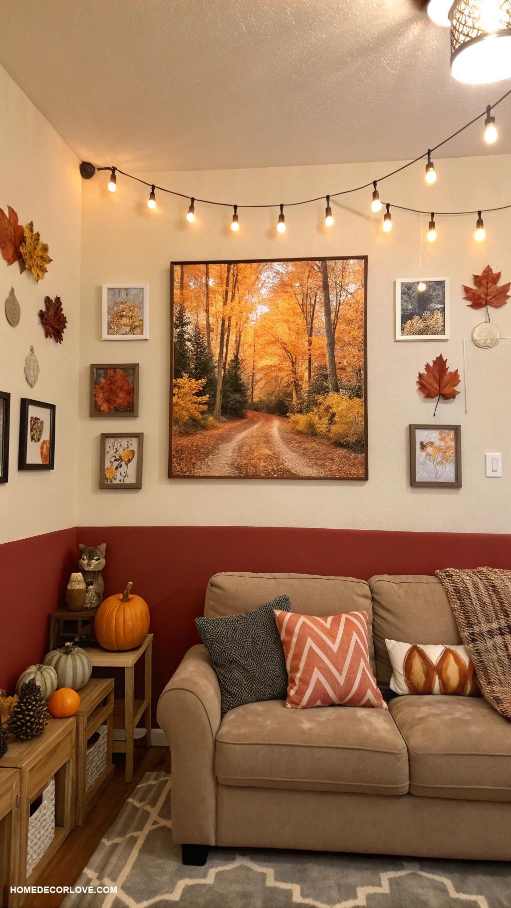 cozy fall home decor ideas Wall art with fall themes