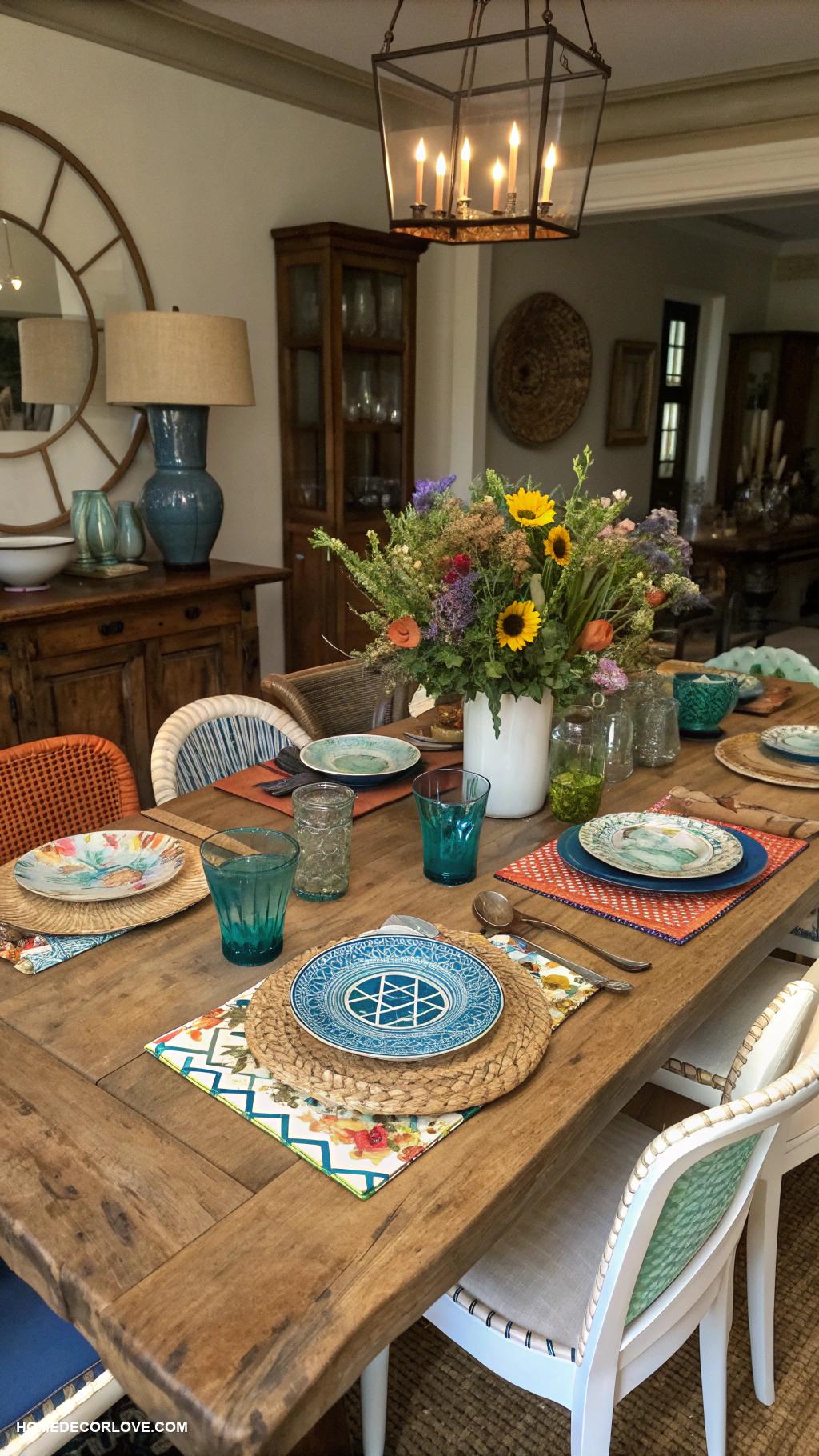 dining room decor Accessorize with unique dinnerware pieces
