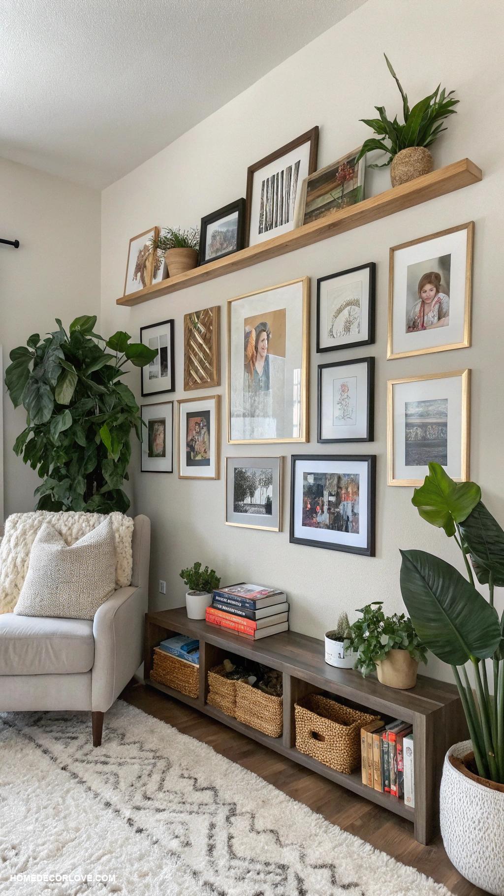 dream house decor Gallery wall of family photos