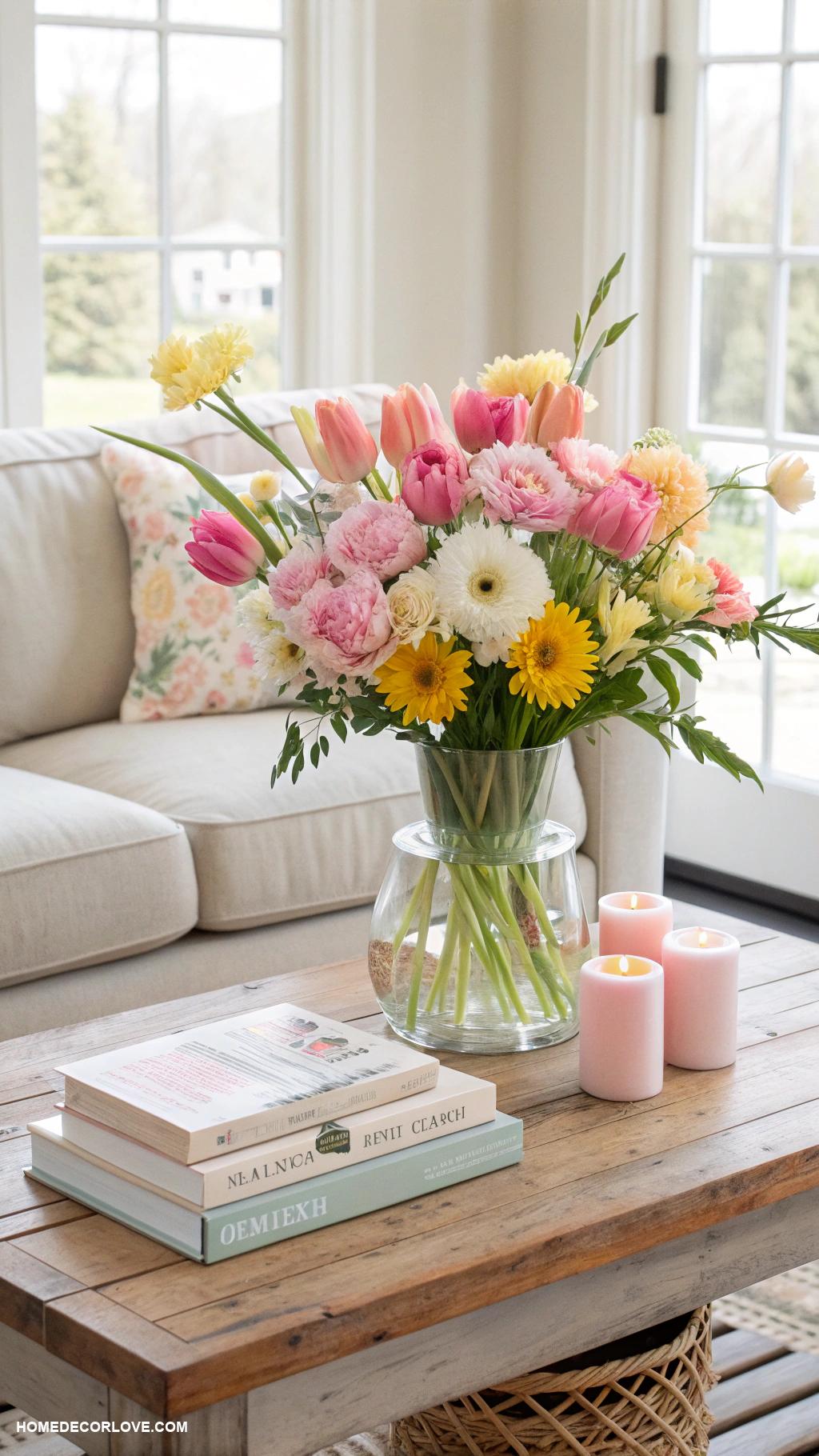 fresh spring home decor ideas Incorporate fresh flowers in vases