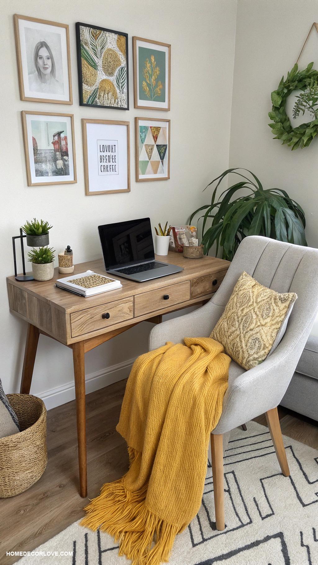 home office decor Cozy throw blankets for warmth