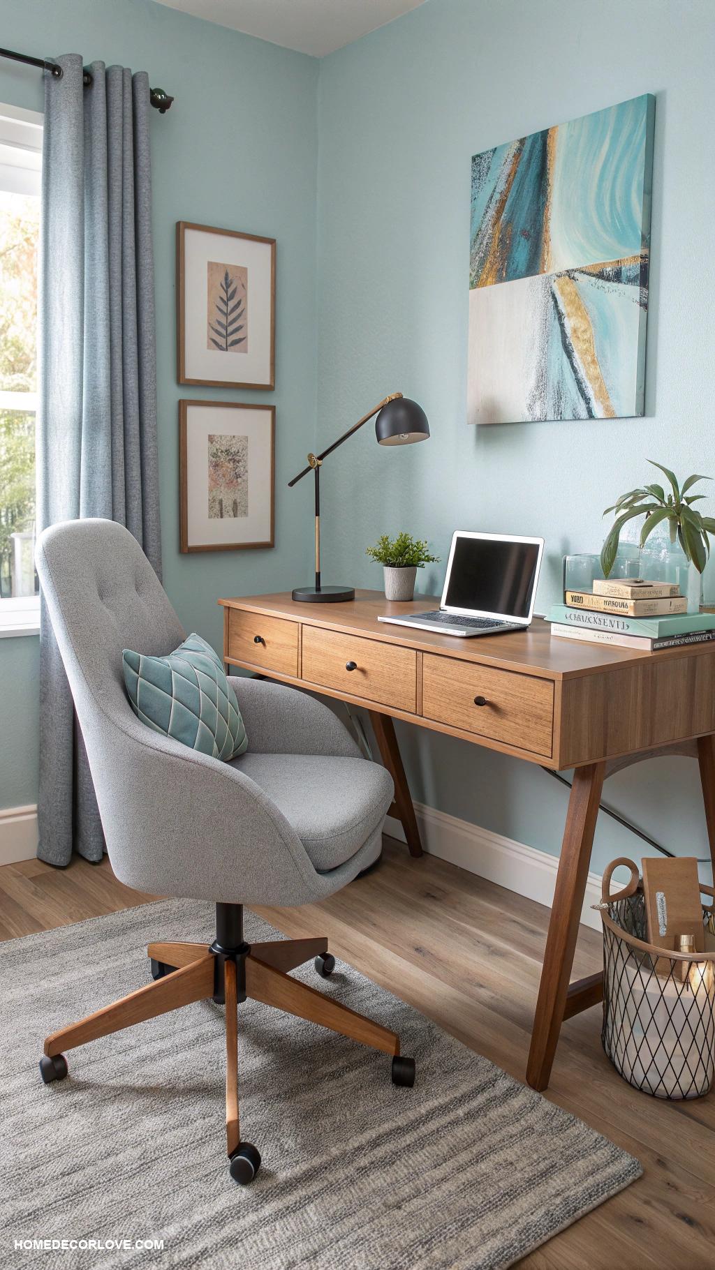 home office decor Ergonomic desk chair for comfort