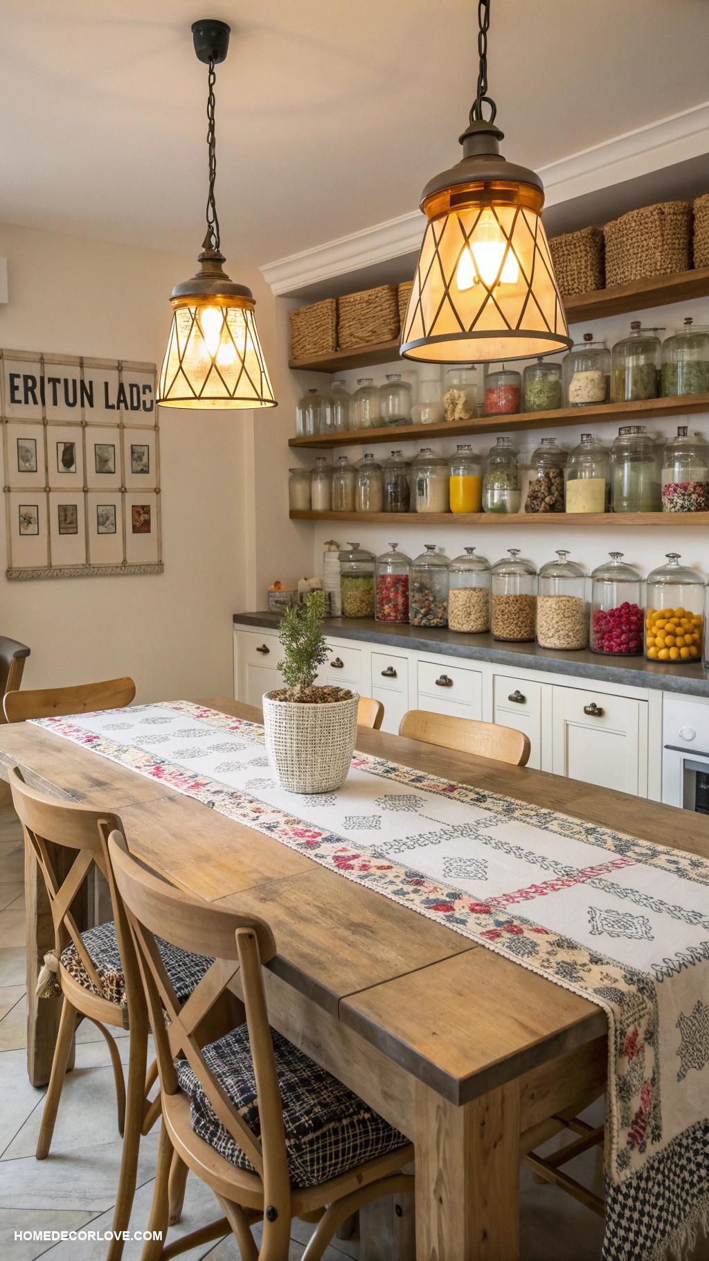 kitchen decorating ideas Include decorative jars for storage