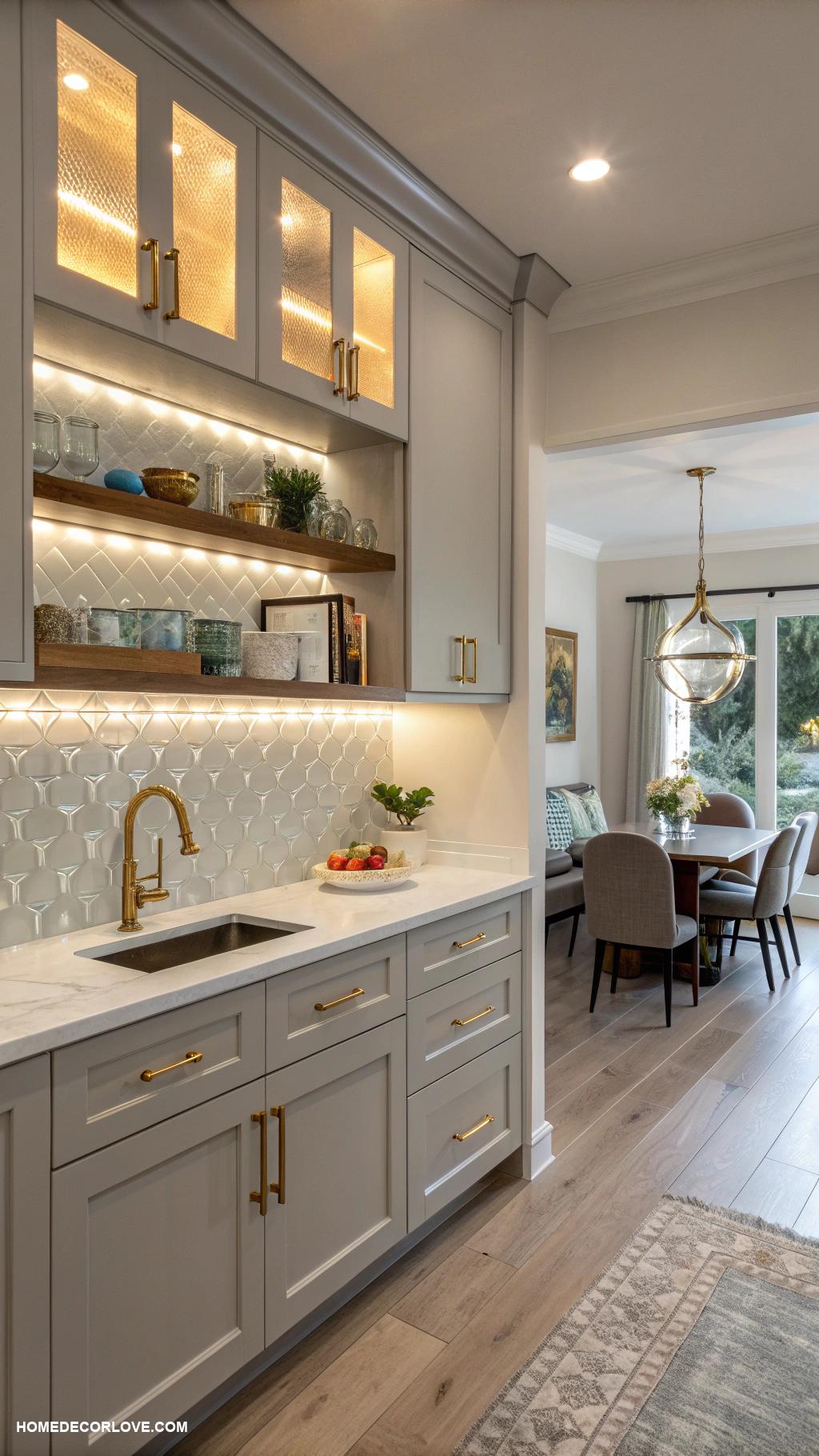 kitchen decorating ideas Install under cabinet lighting