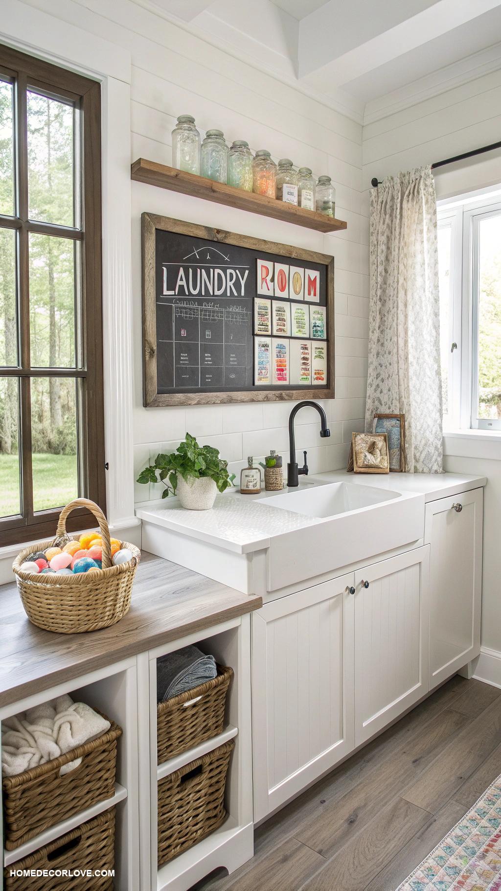 laundry room ideas Add a chalkboard for reminders