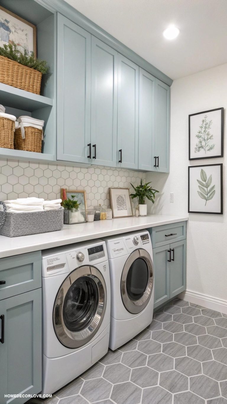 laundry room ideas Paint cabinets for a modern look