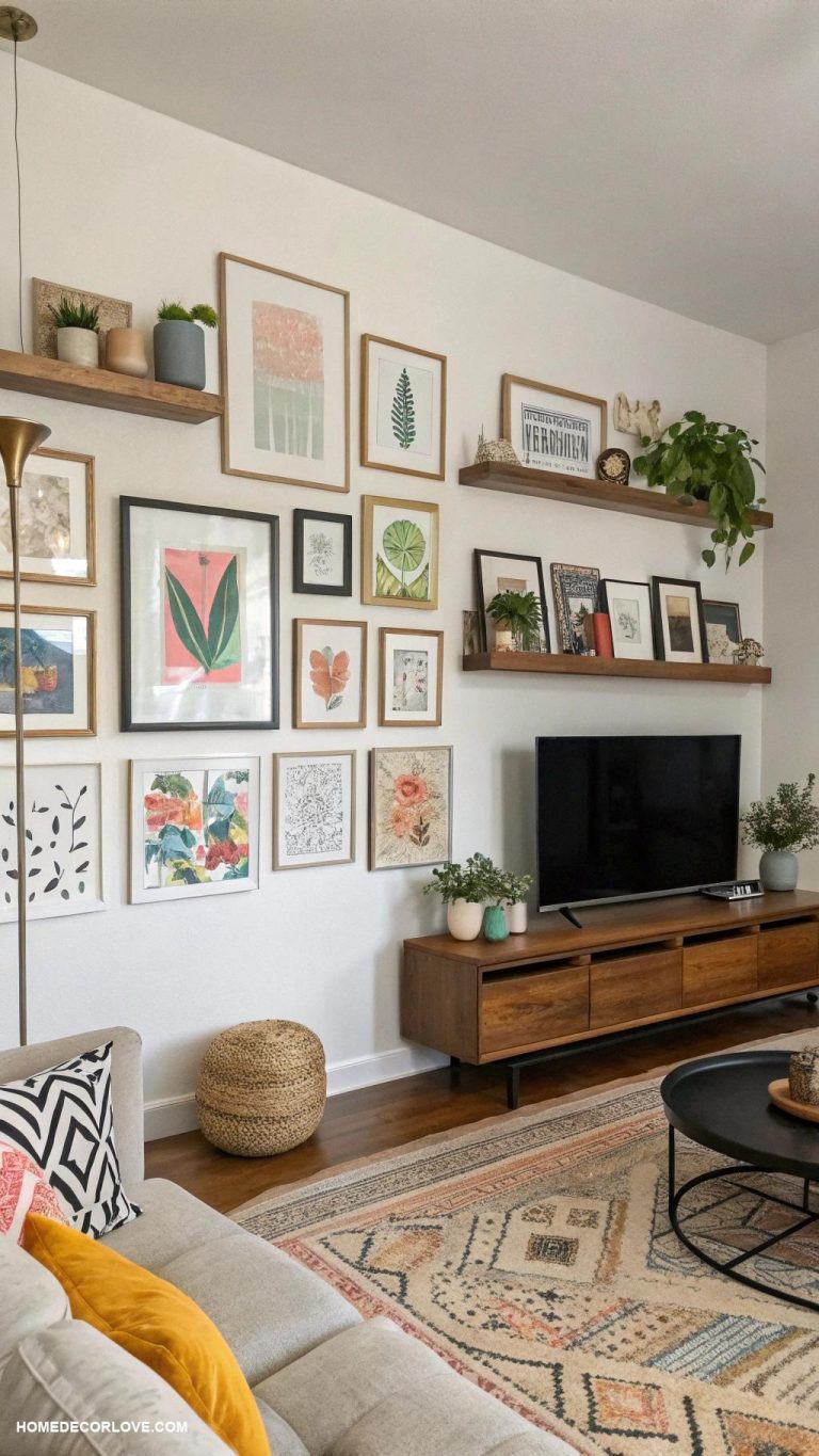 living room inspo Gallery wall to showcase personal style
