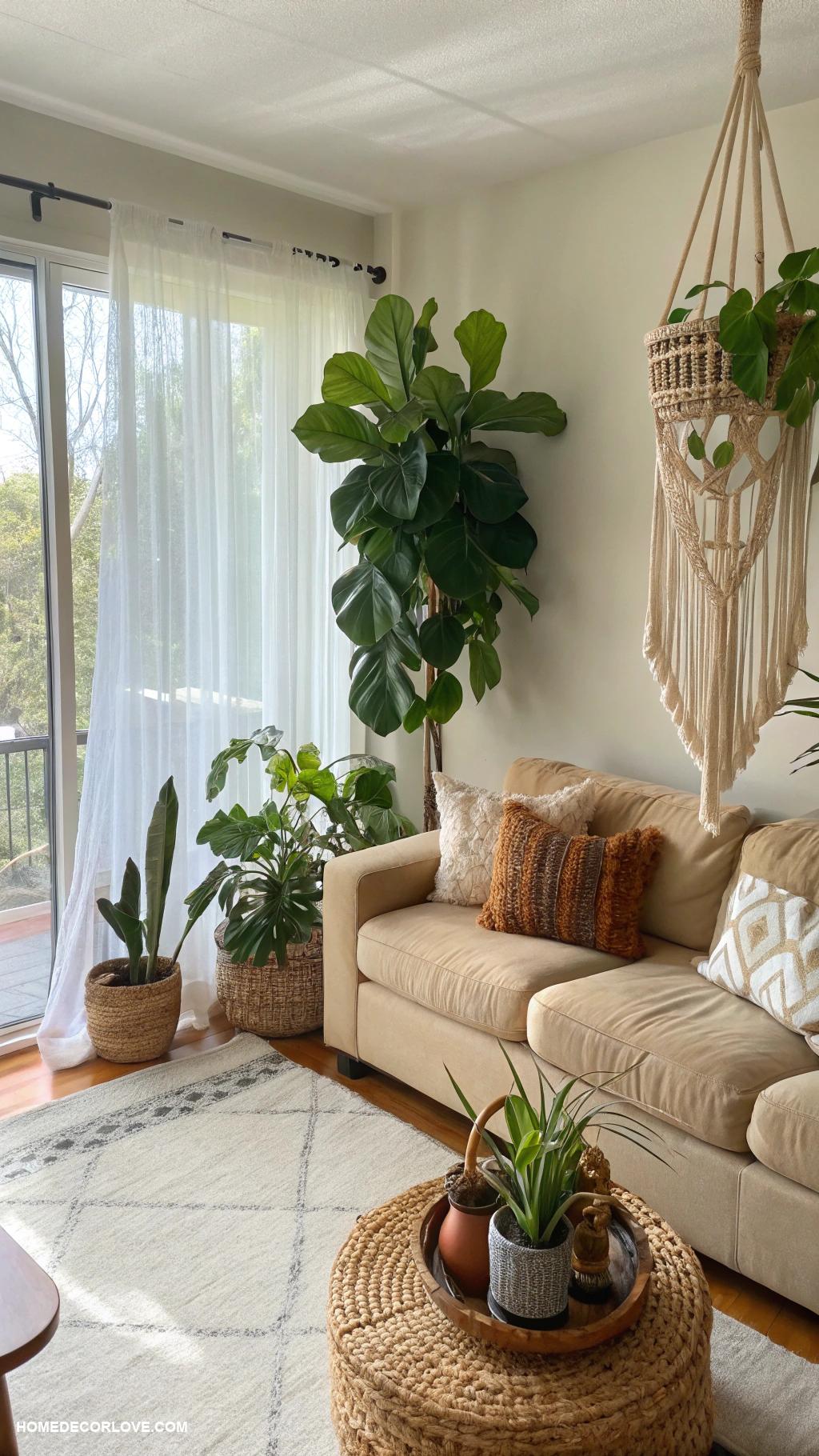 living room inspo Indoor plants for fresh ambiance