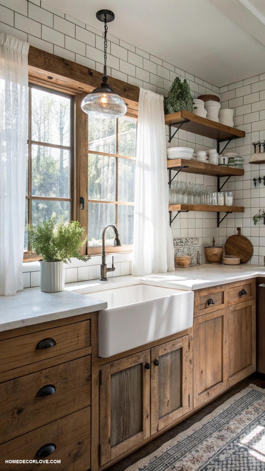 modern kitchen Farmhouse sink for rustic charm
