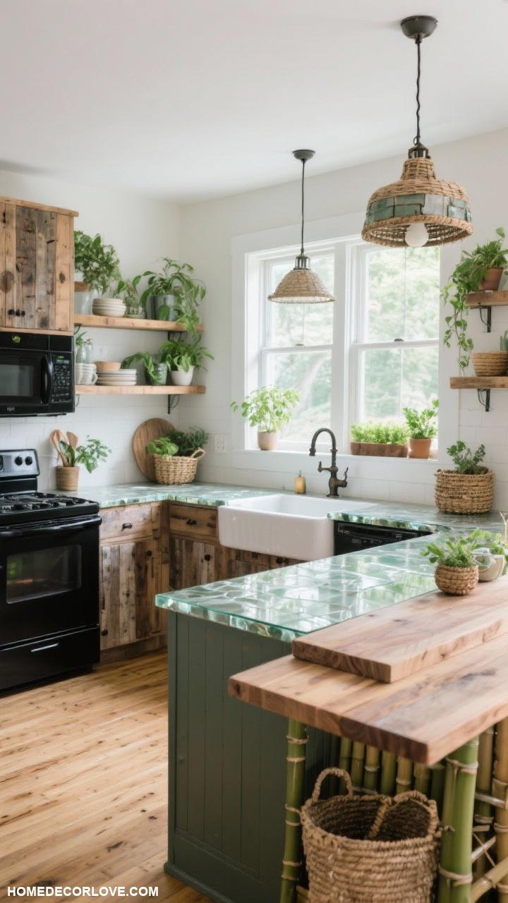 modern kitchen ideas Eco friendly features for sustainable living