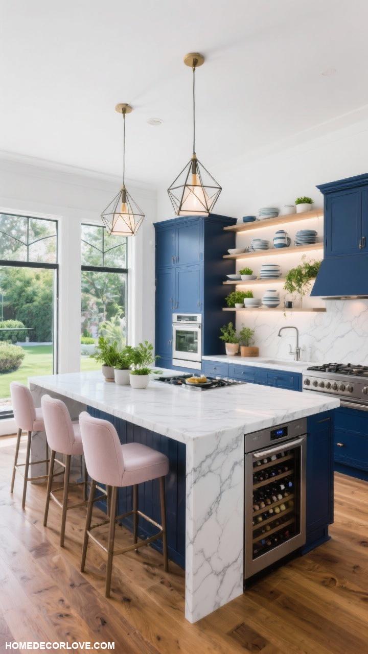 modern kitchen ideas Multi functional islands for extra workspace
