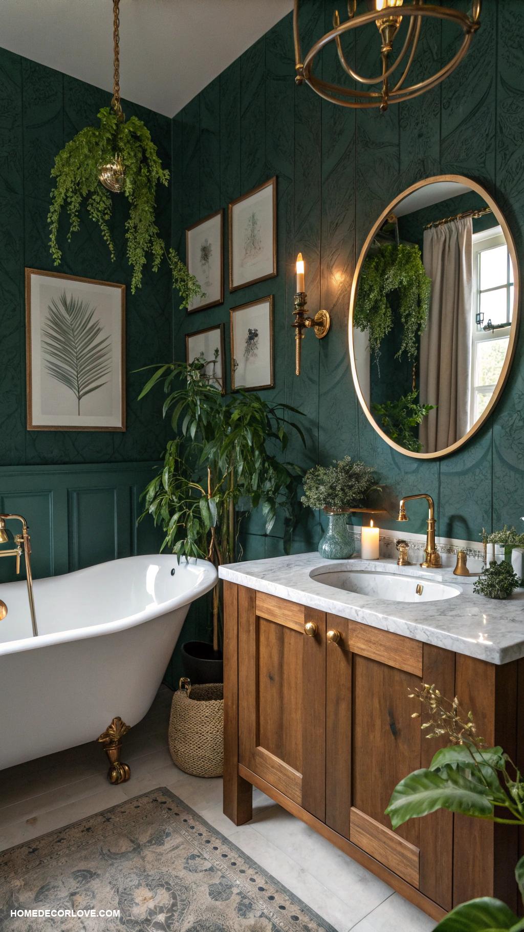 moody bathroom Artwork that reflects personal style