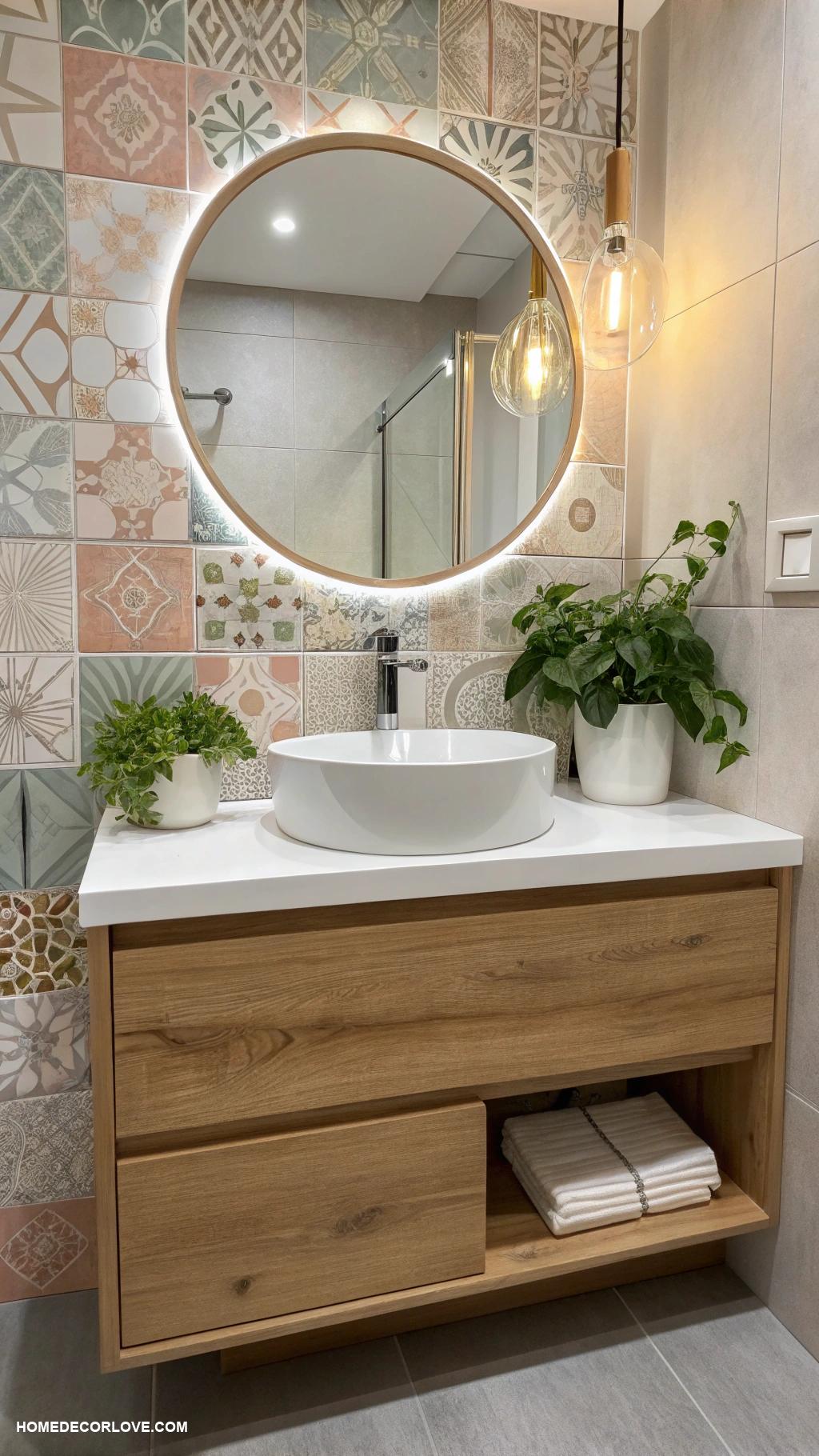 small bathroom ideas Choose floating vanities to save floor space