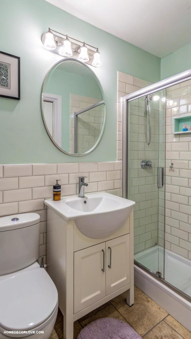 small bathroom ideas Use light colors for walls and fixtures