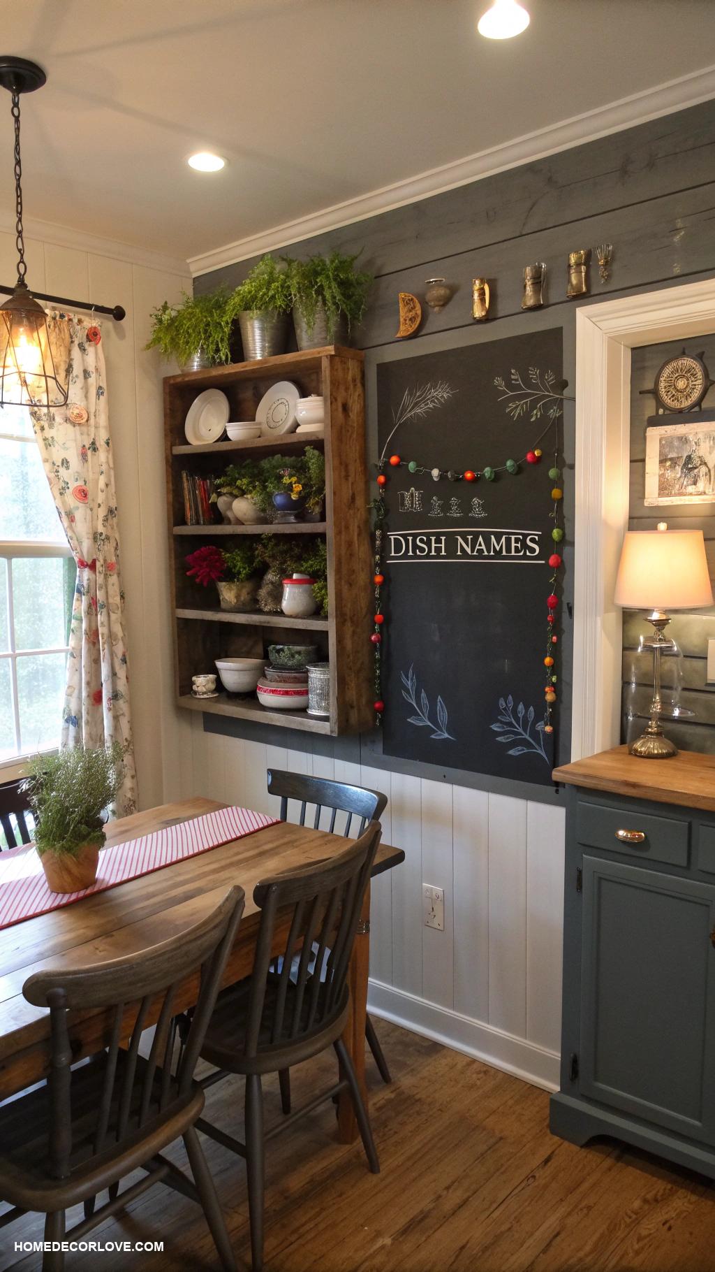 small kitchen ideas Chalkboard paint for a writable menu