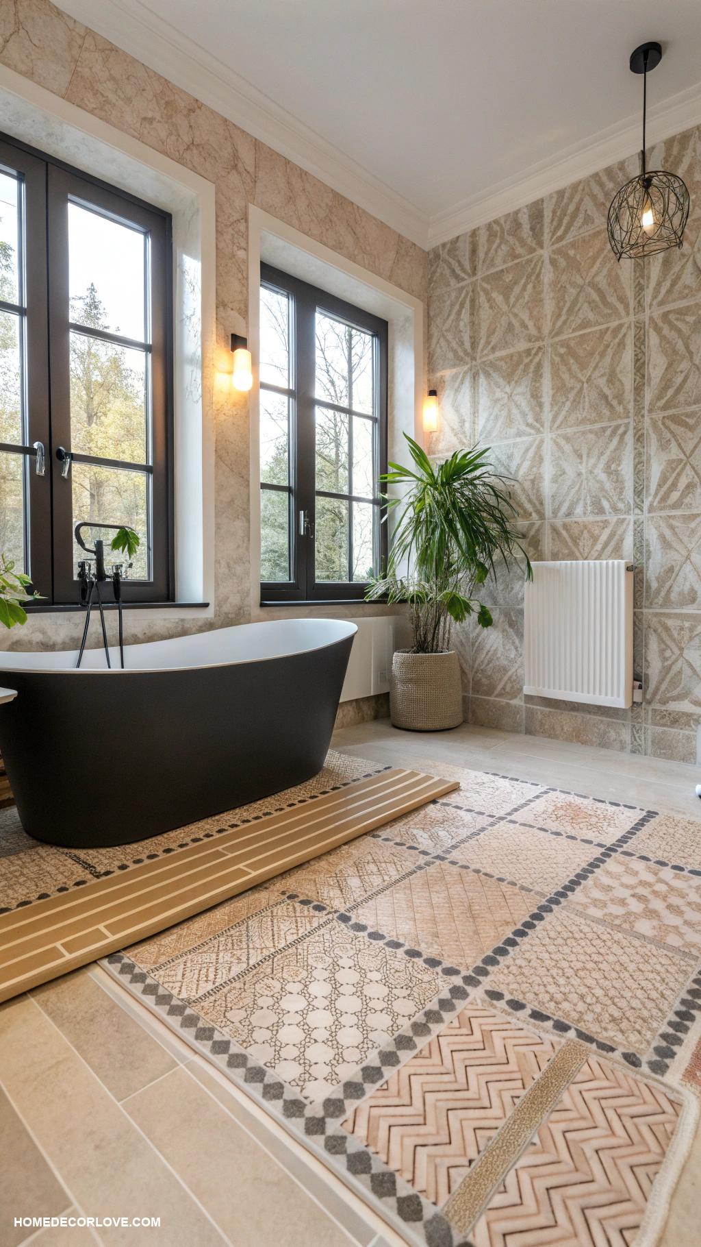 bathroom remodel Install underfloor heating mats