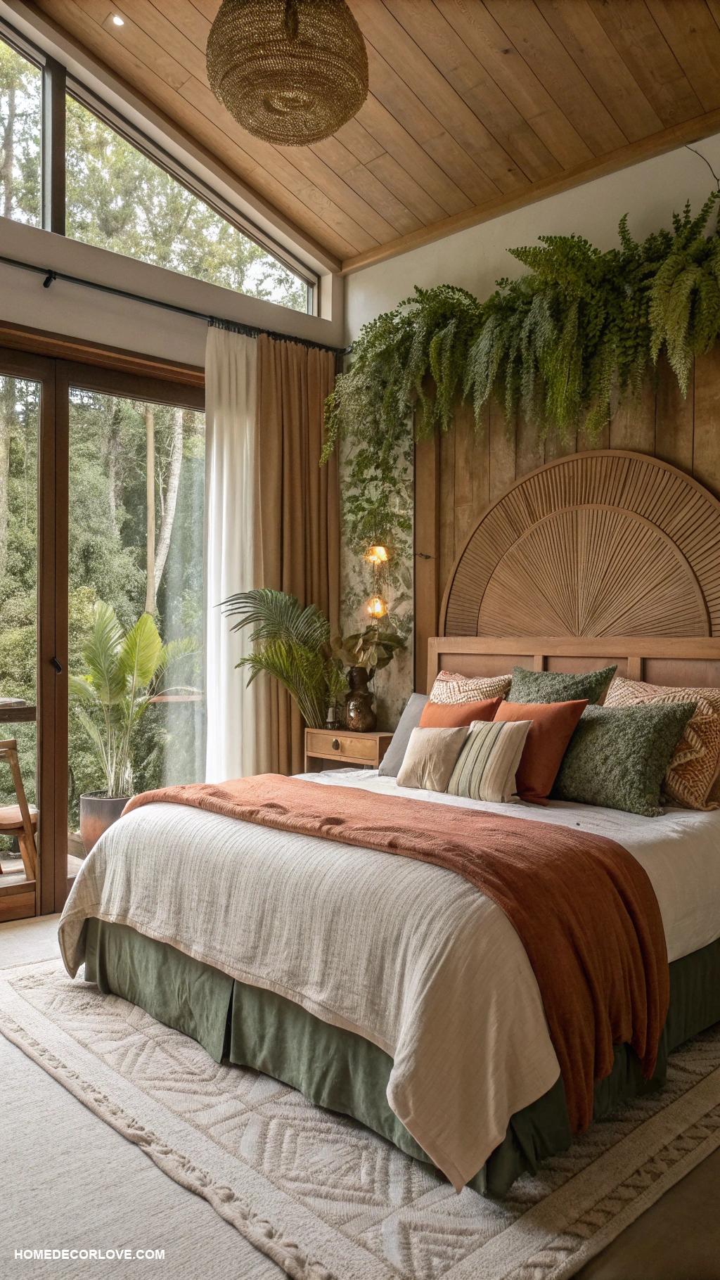 bedroom design Nature inspired earthy tones