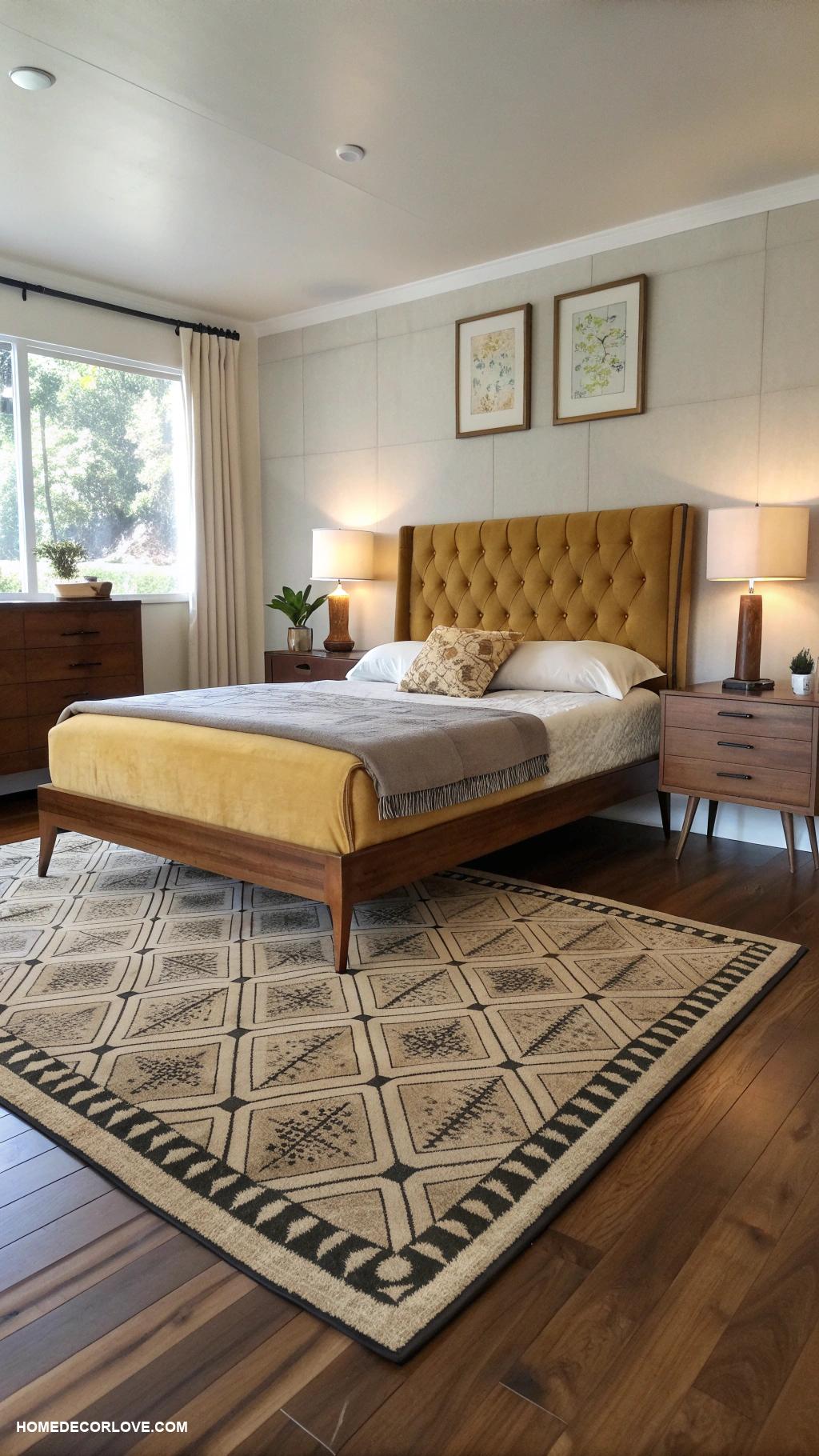 bedroom inspirations Mid century modern with sleek furniture lines