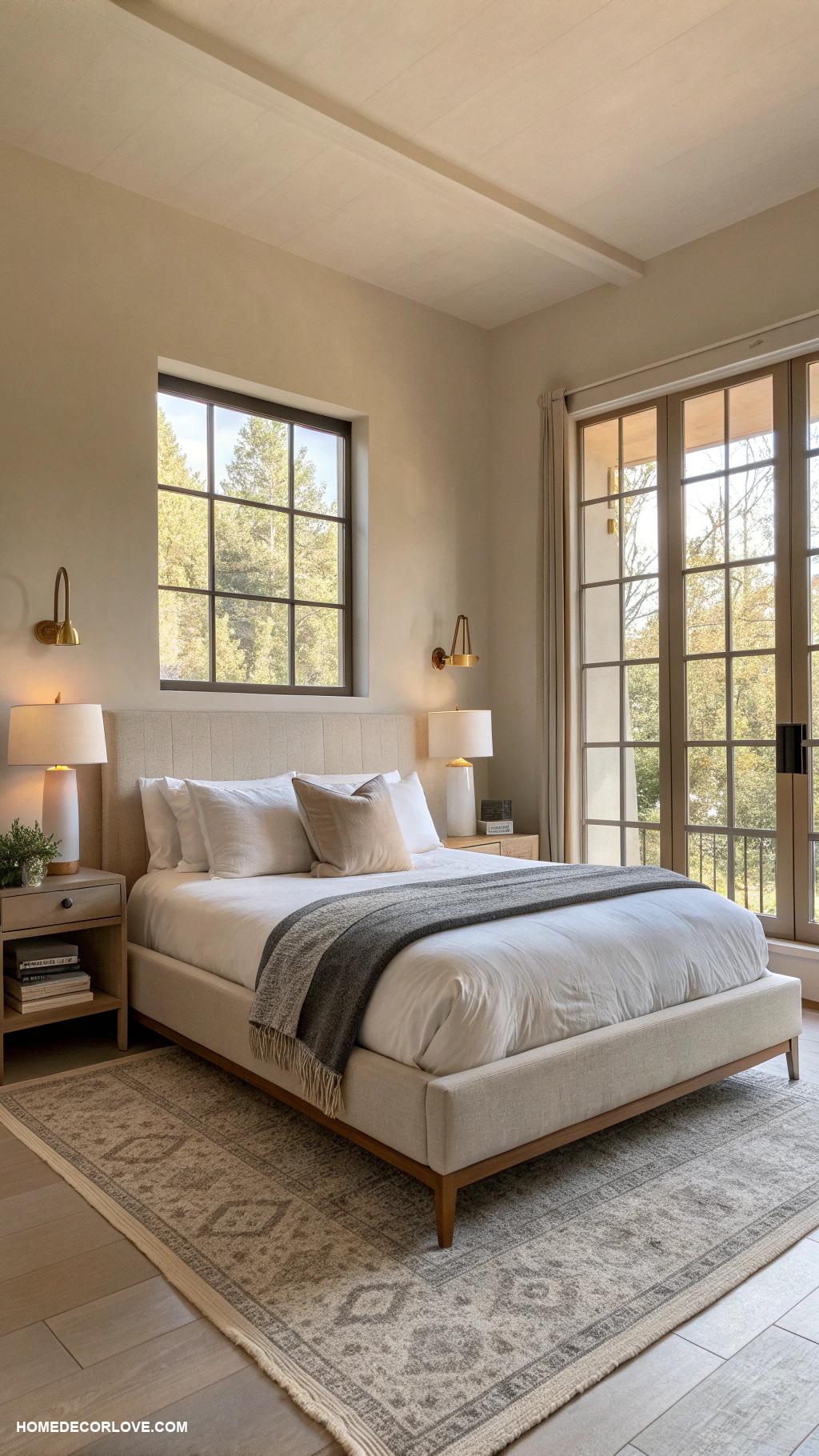 bedroom inspirations Minimalist design with neutral color palette