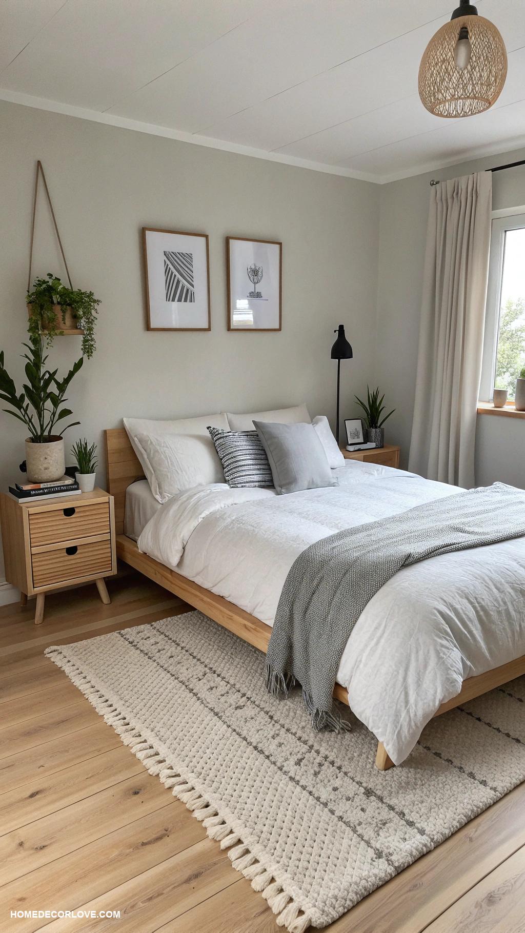 bedroom inspirations Scandinavian simplicity with functional decor
