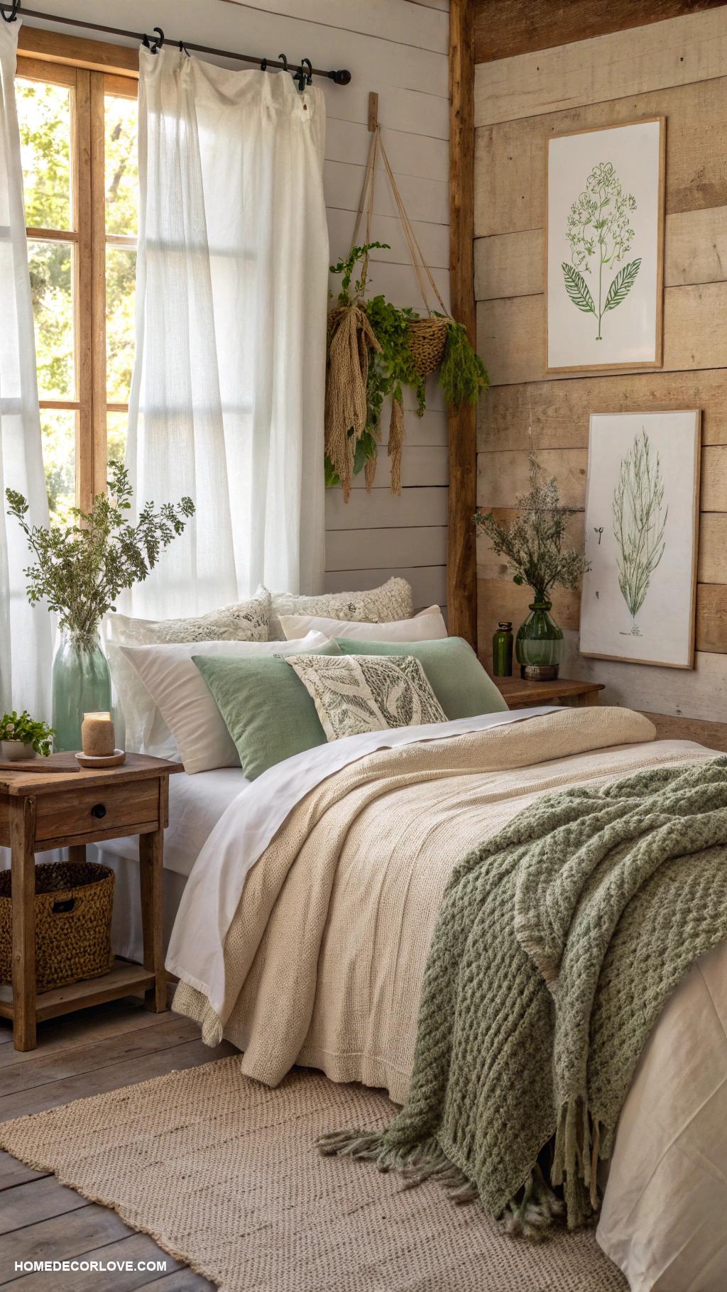 earthy bedroom Opt for organic cotton or linen textiles