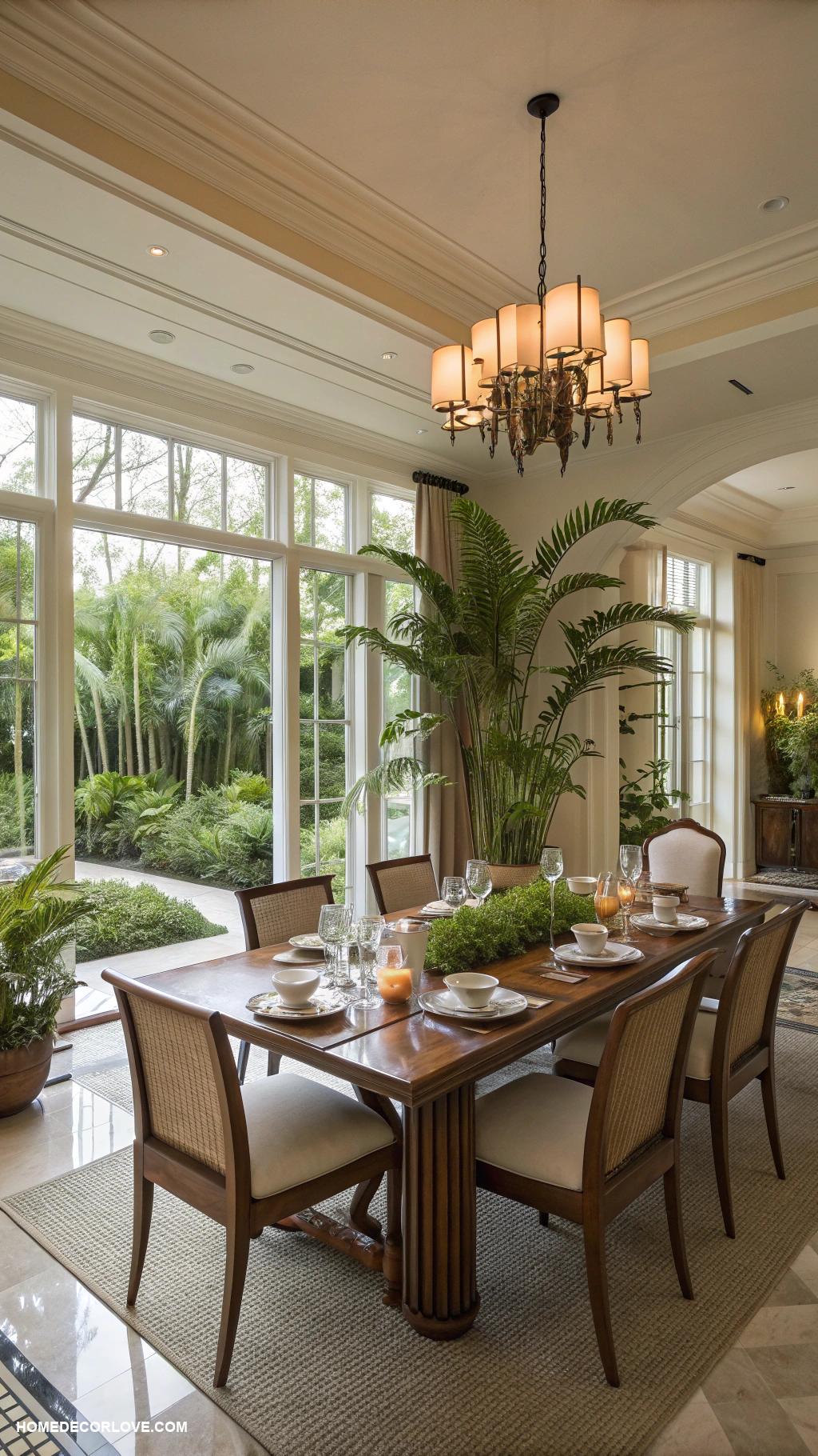 formal dining room Lush greenery for a breathing space