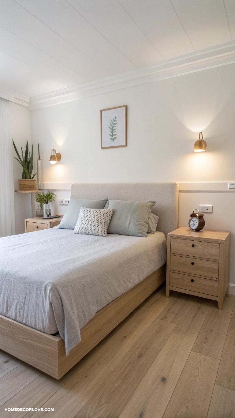 minimalist bedroom Choose minimalist bedside tables with clean lines