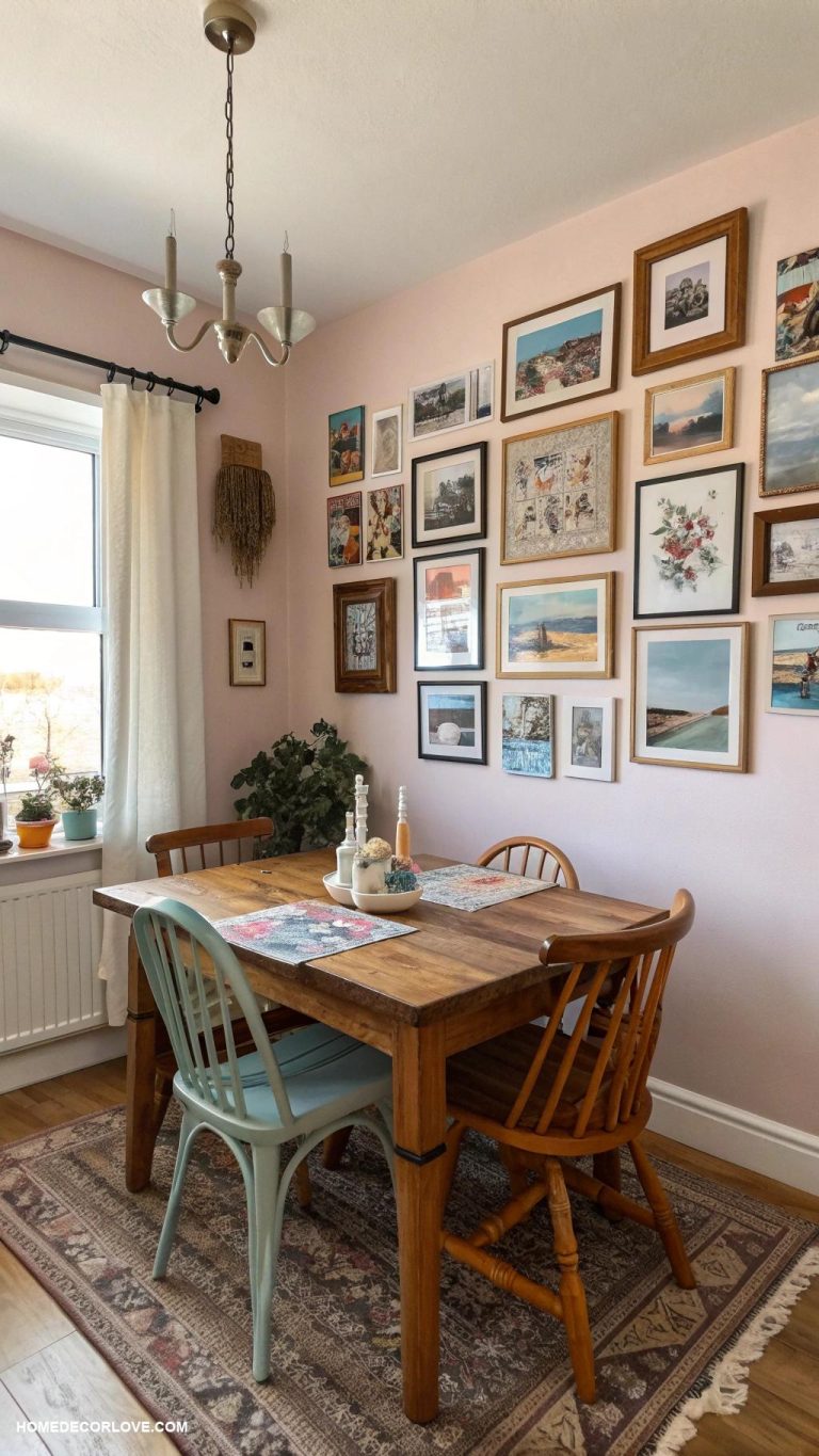 small dining room ideas Create a gallery wall with personal photos