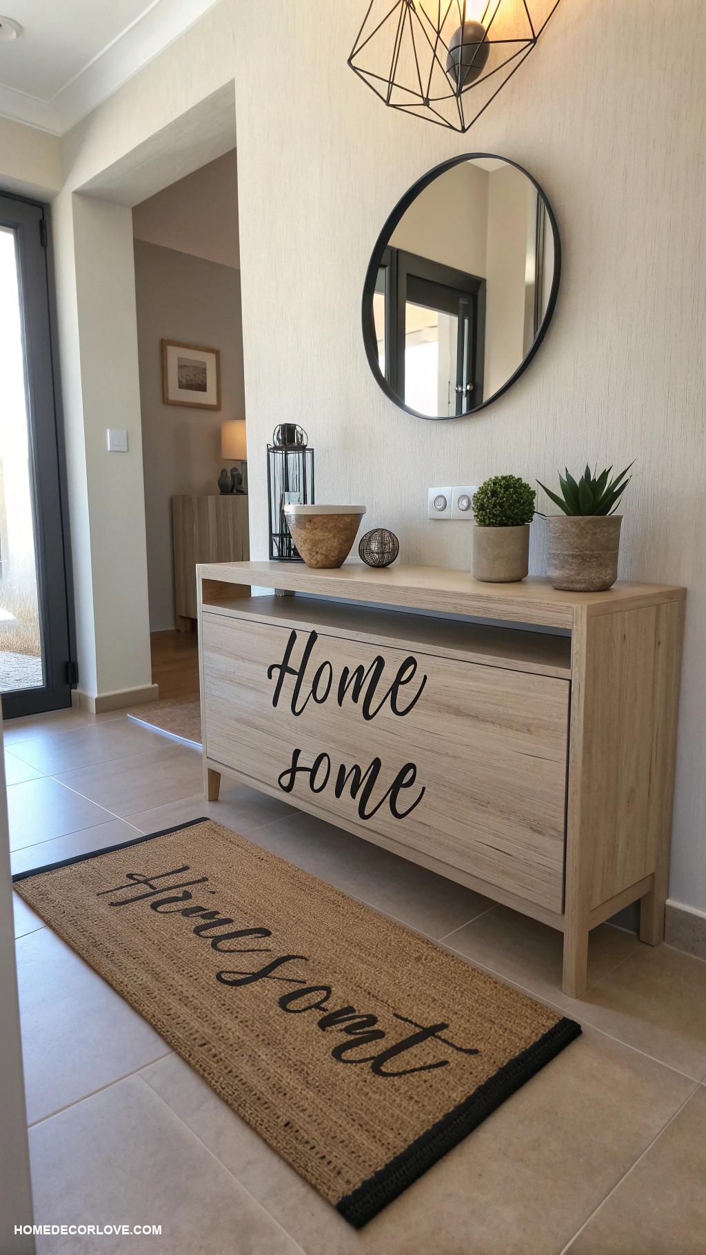 apartment entryway ideas Add a welcoming doormat