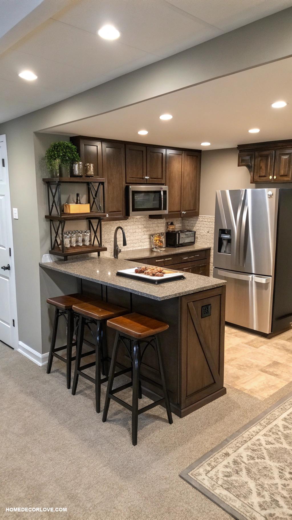 basement kitchenette Multi functional furniture solutions