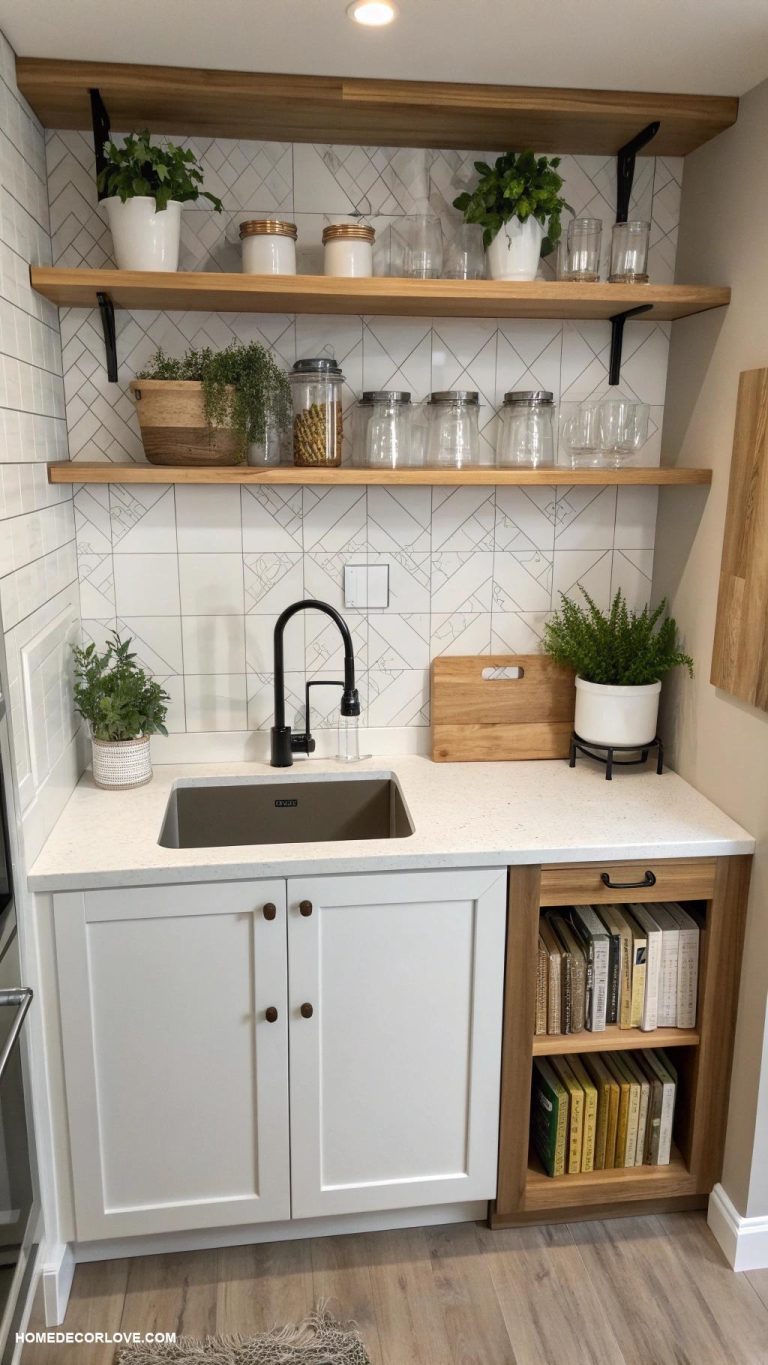 basement kitchenette Small sink for convenience and utility
