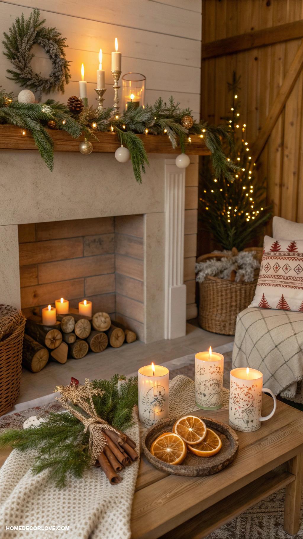 christmas cottage decor Seasonal scented candles