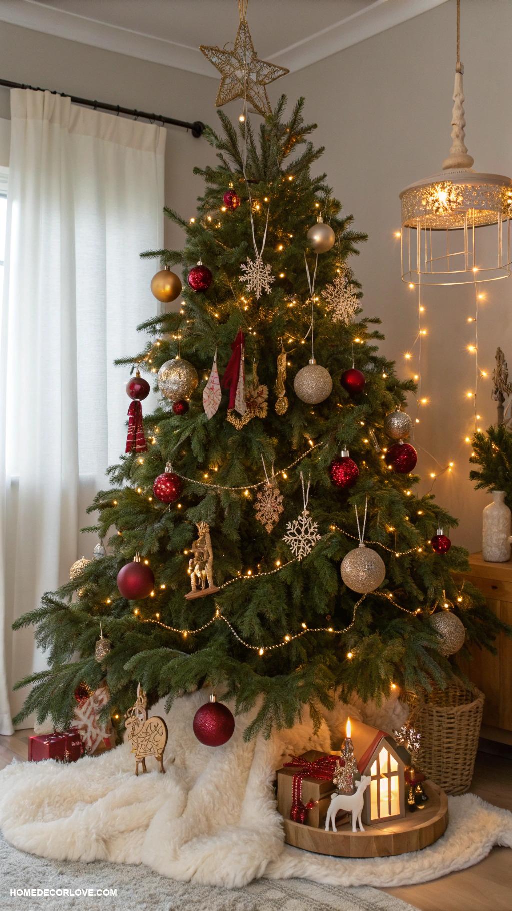 christmas cottage decor Stunning tree ornaments collection