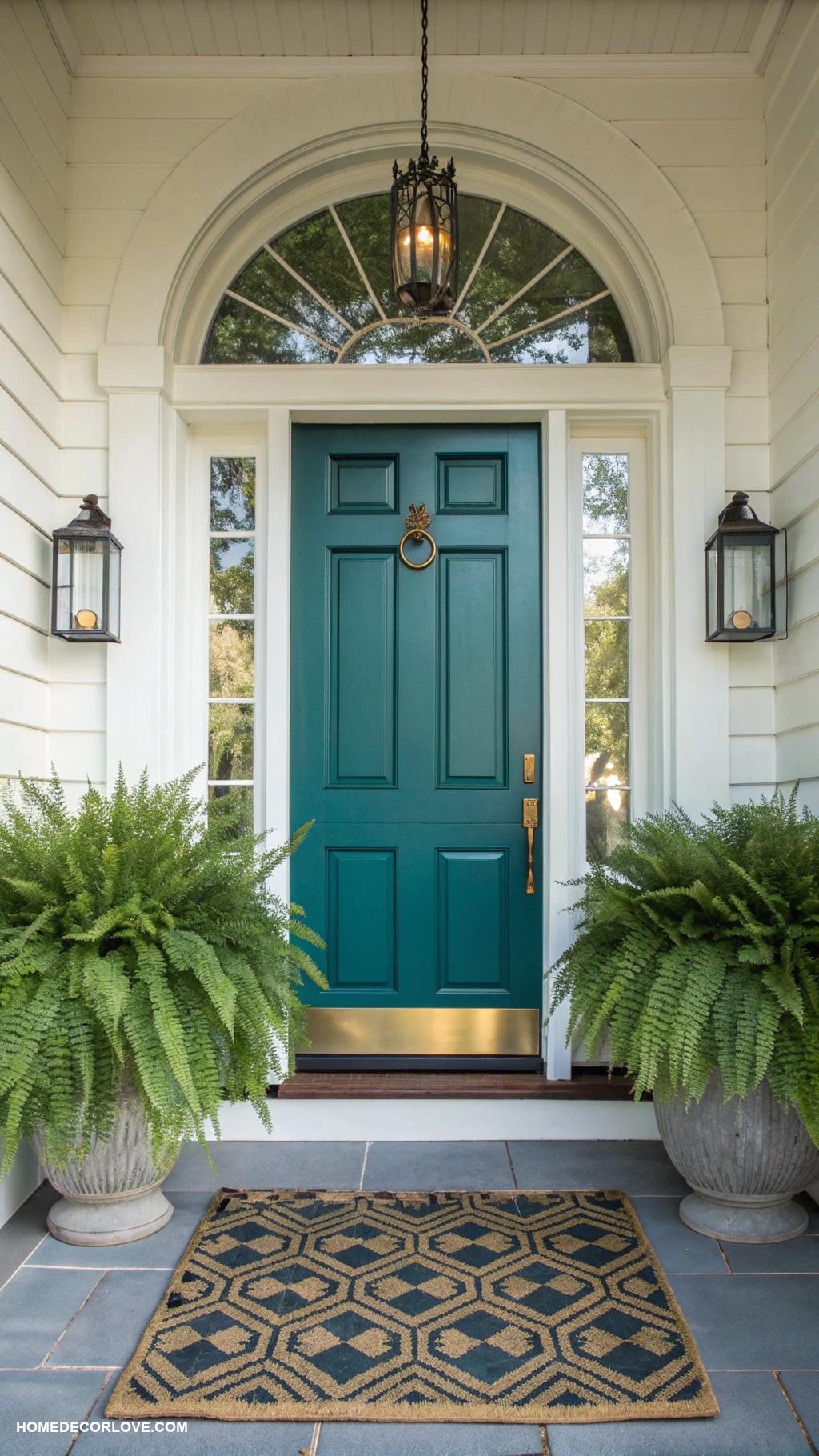 front entryway ideas Use a statement front door color