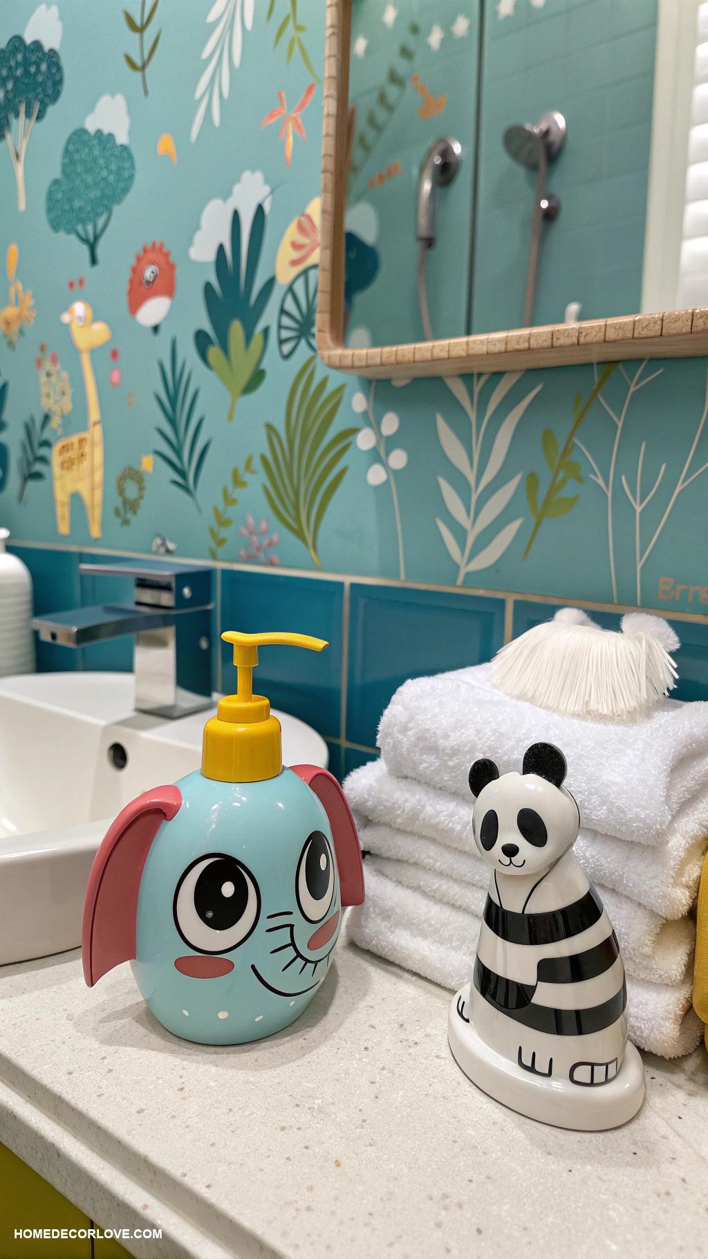 kids bathroom ideas Fun animal shaped soap dispensers