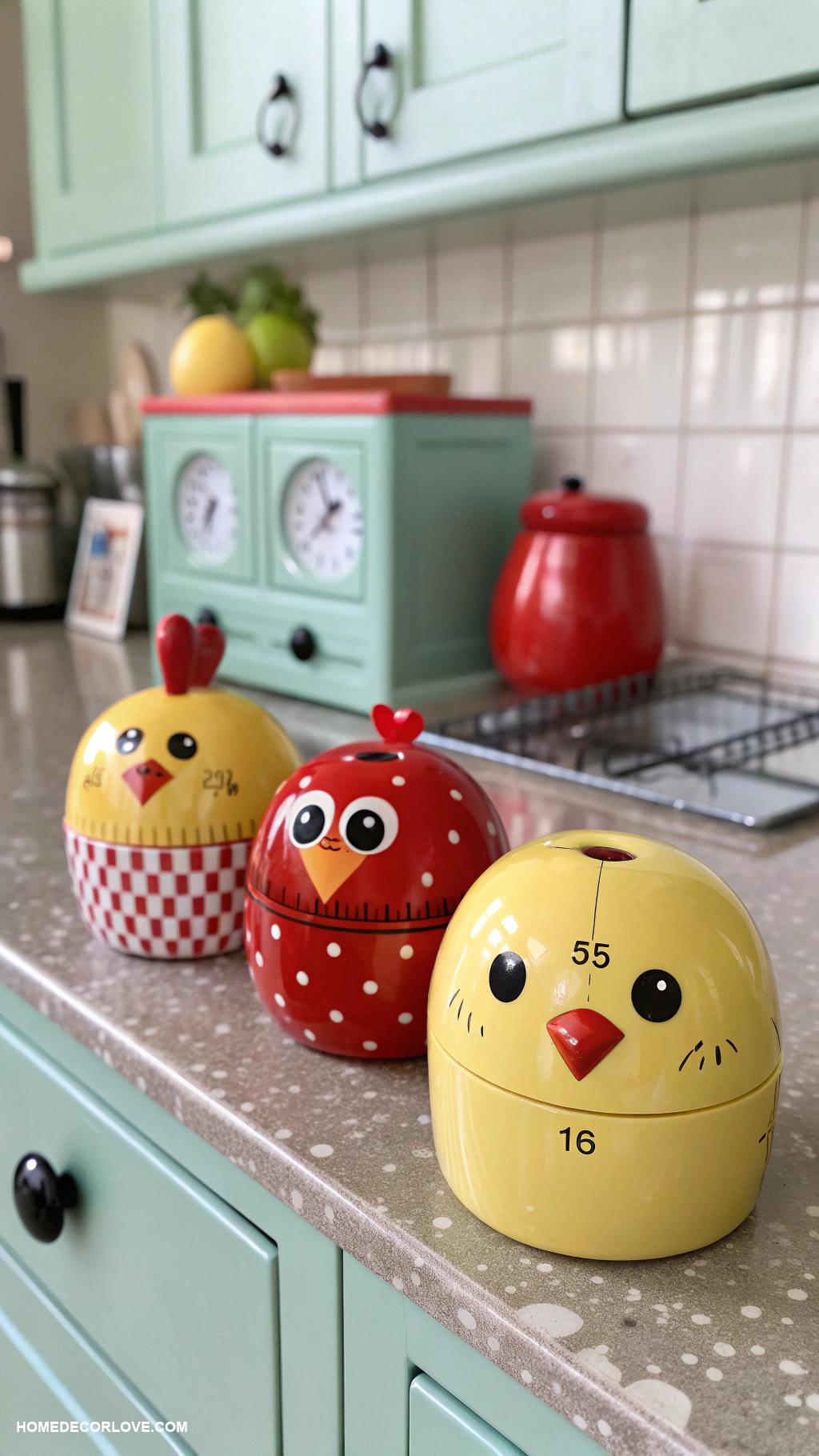 kitschy kitchen inspo Endearing kitchen timers in cute shapes