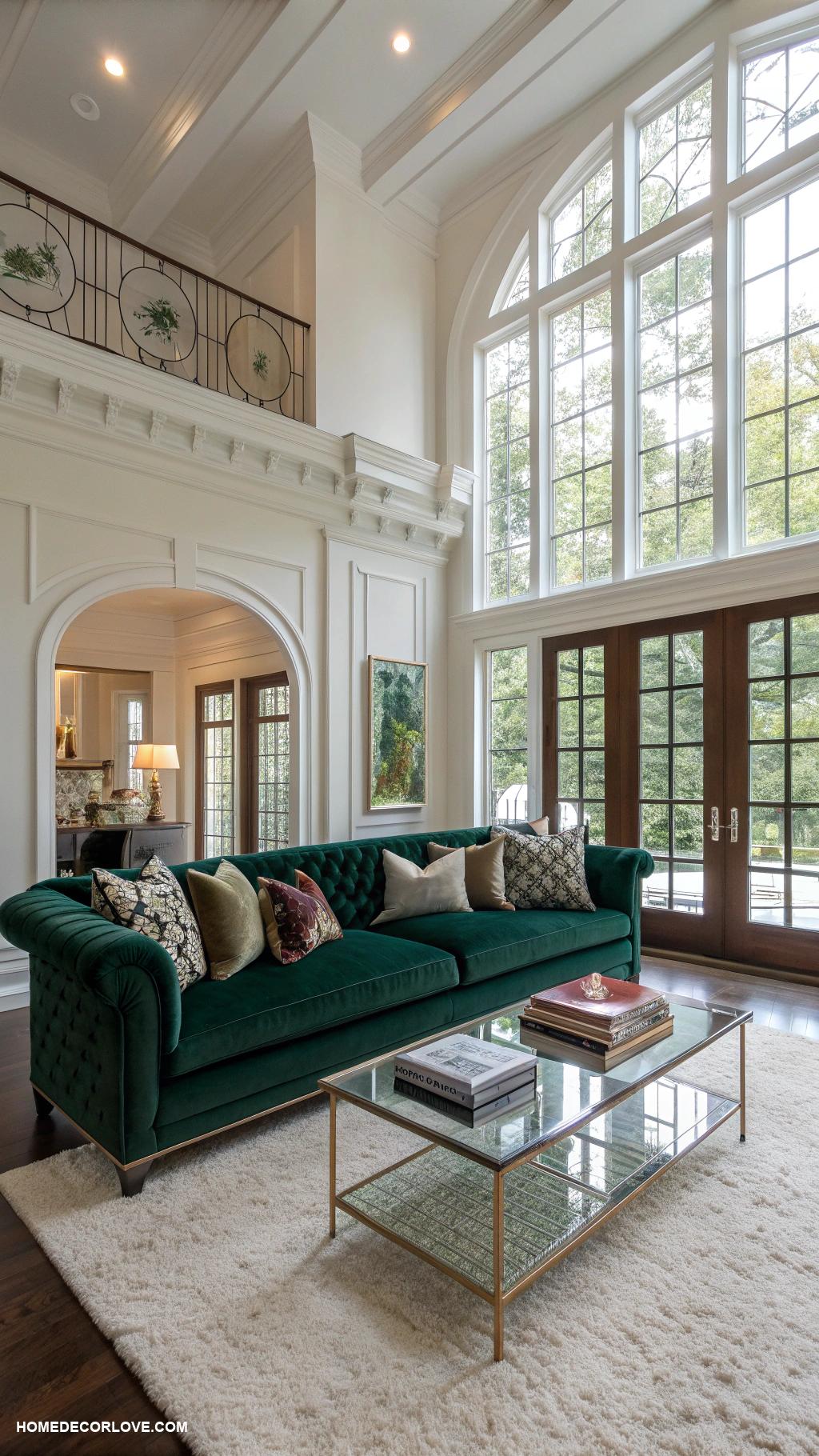 luxury living room Indoor plants for fresh air