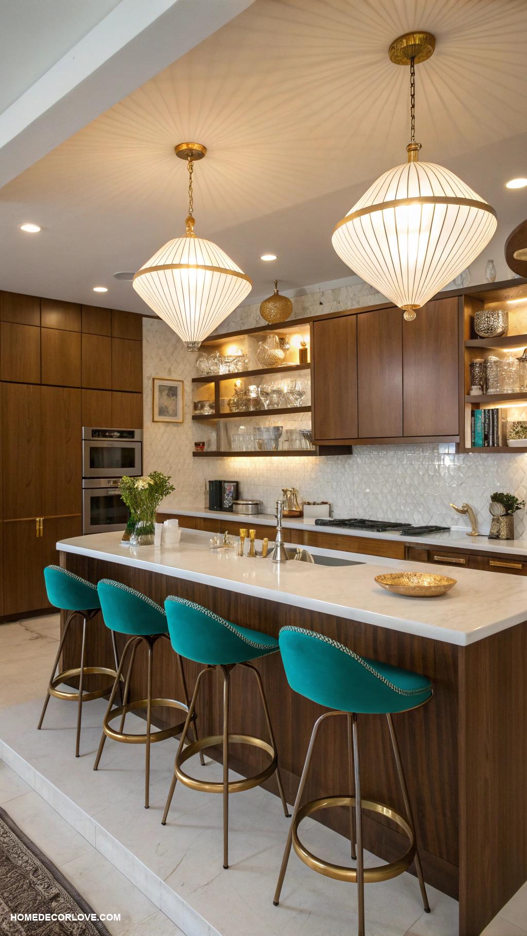 mid century modern kitchen Mid century lighting fixtures