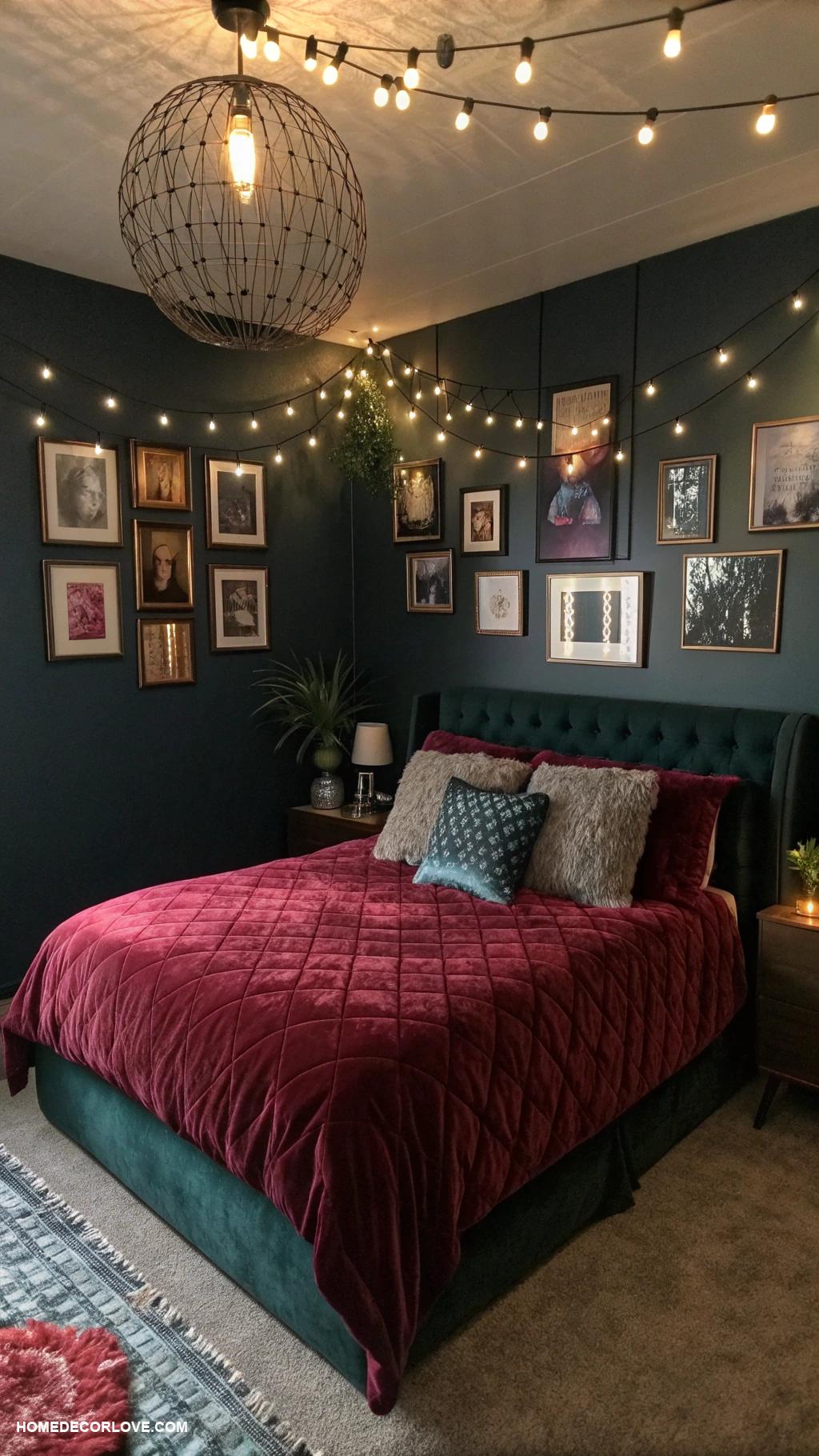 moody bedroom Personalized decor with moody tones