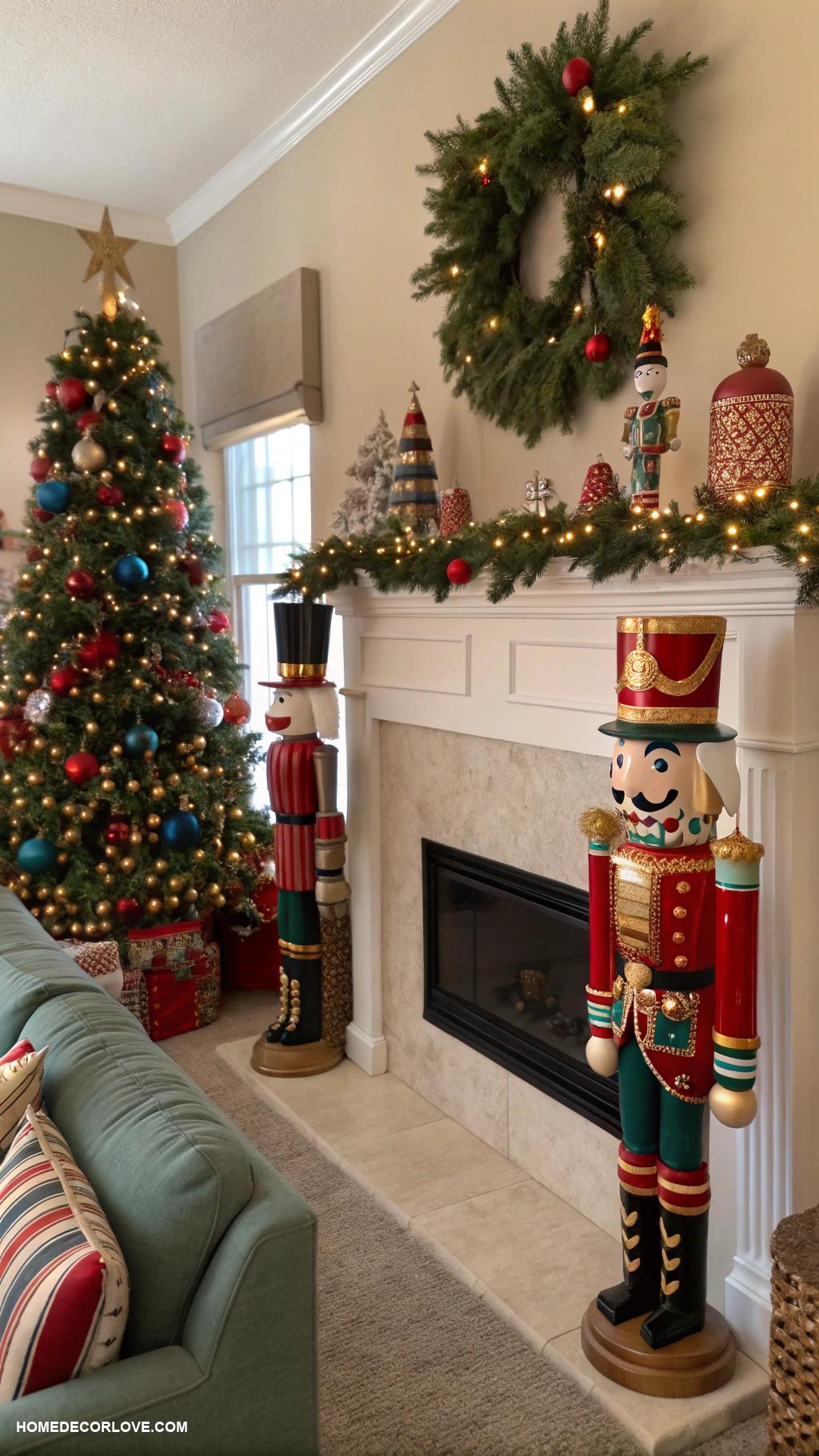 traditional christmas decor Nutcracker figurines