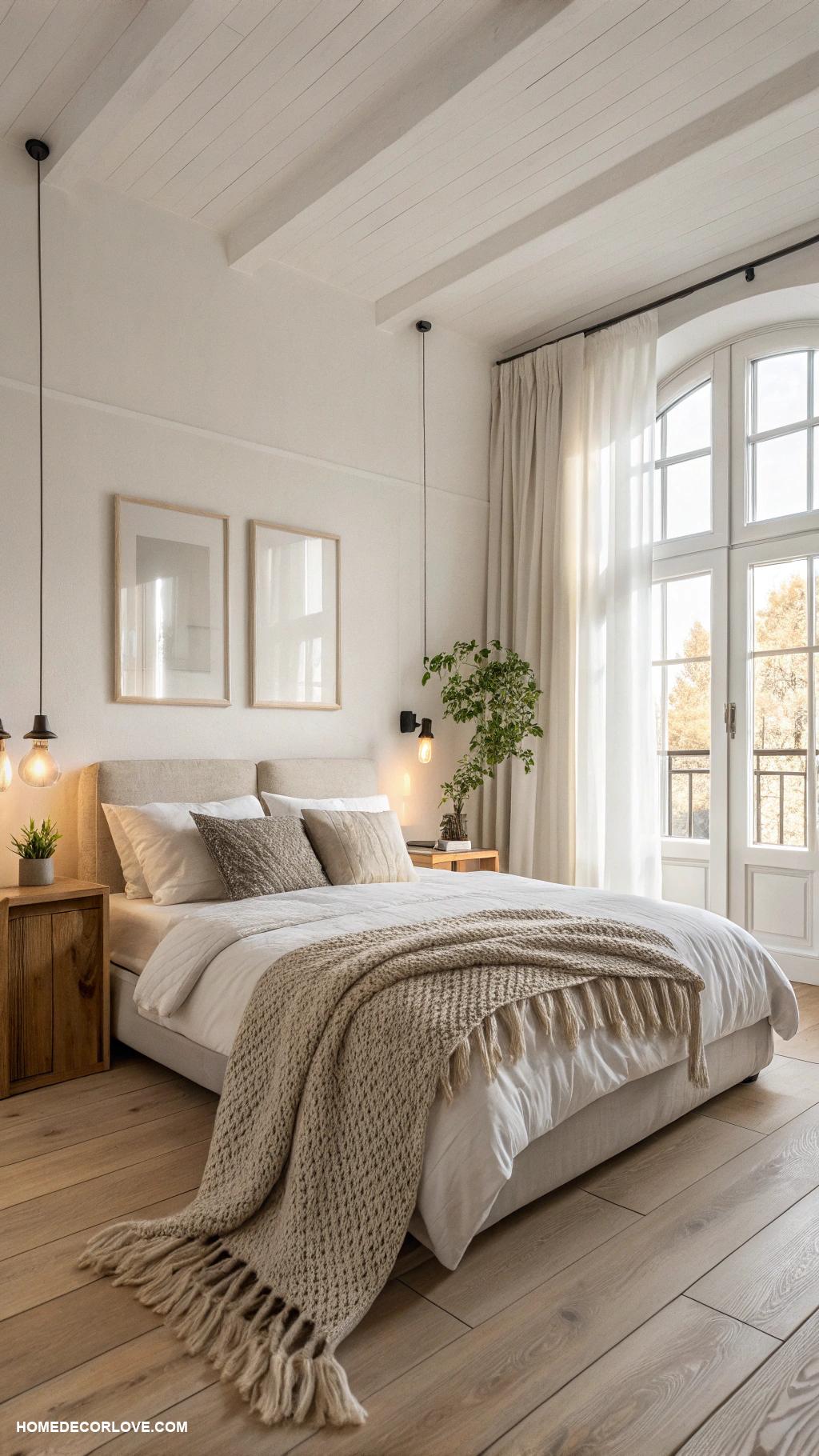 aesthetic bedroom Minimalist Scandinavian design