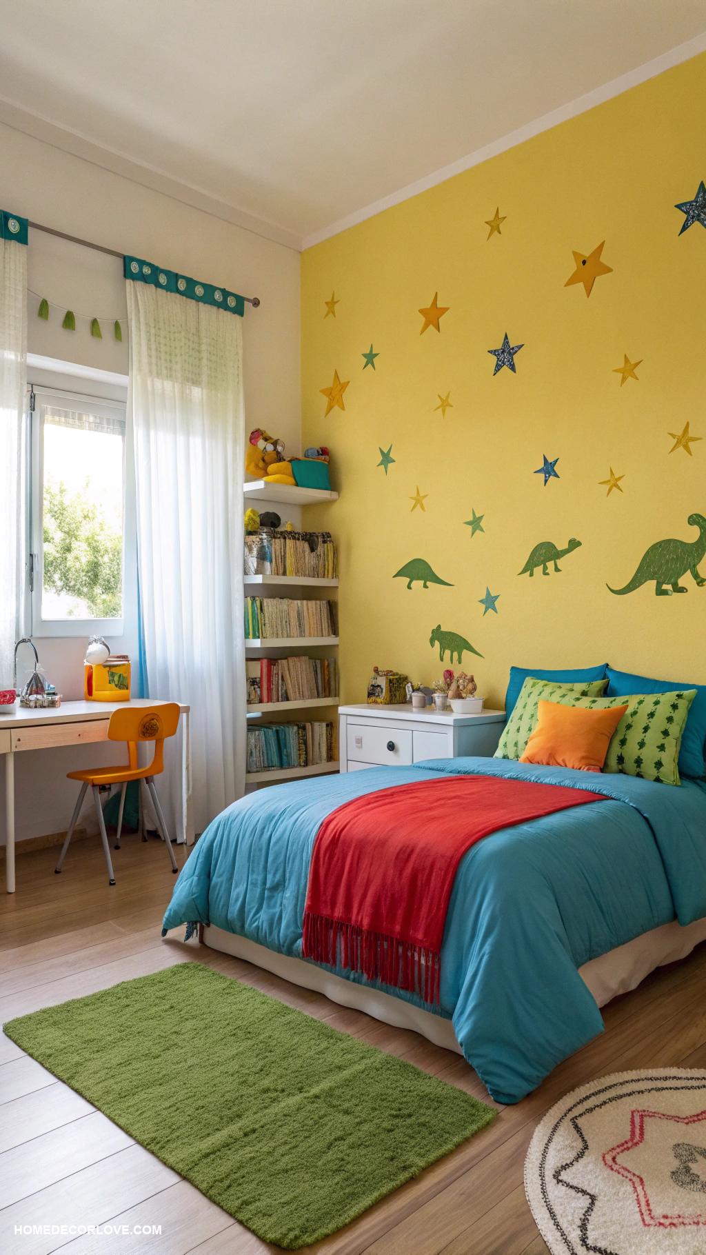 boys bedroom ideas Bright colors for a cheerful vibe