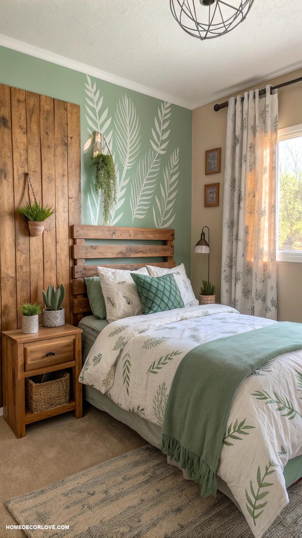 boys bedroom ideas Nature inspired green and earth tones