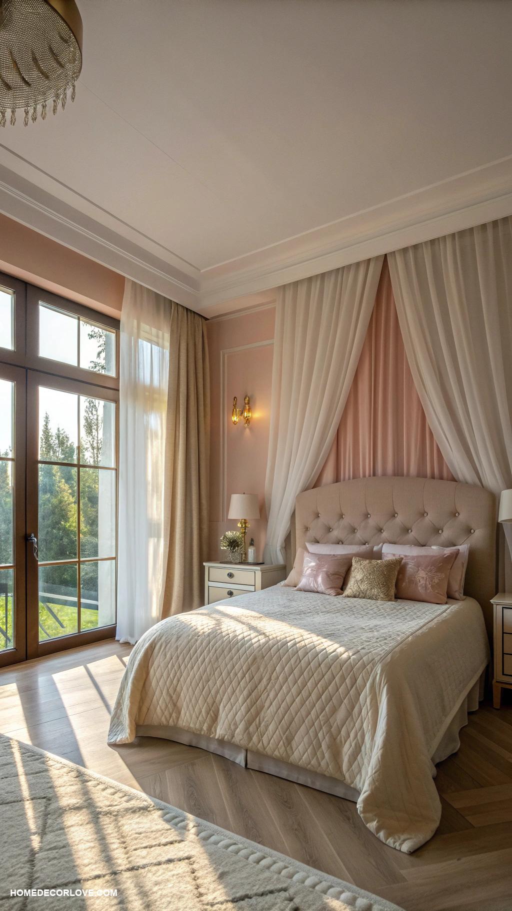 classy bedroom Curtains that enhance natural light