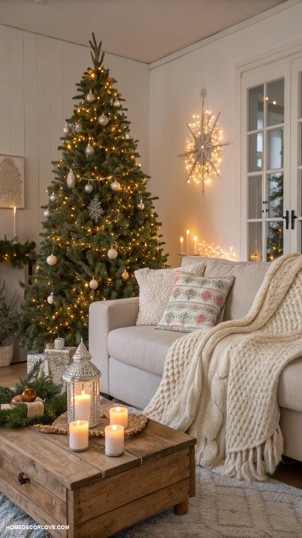 cozy christmas aesthetic Soft lighting for a warm glow